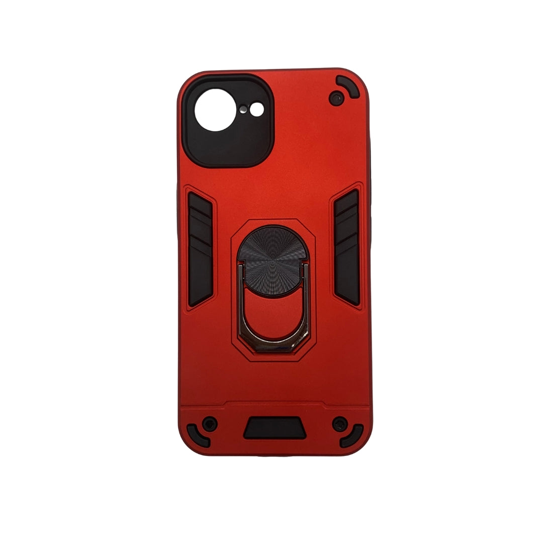 iPhone 16e Hard PC Case with ring holder Shockproof Slim back Cover