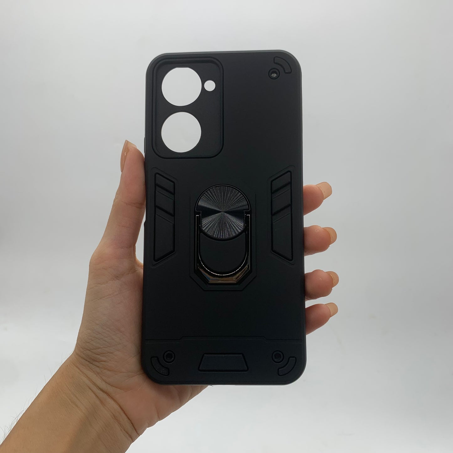 Vivo Y03 Hard PC Case with ring holder Shockproof Slim back Cover