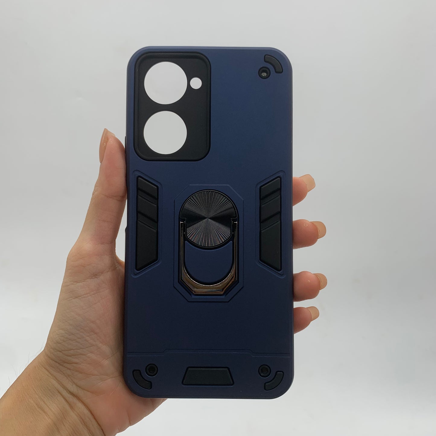 Vivo Y03 Hard PC Case with ring holder Shockproof Slim back Cover