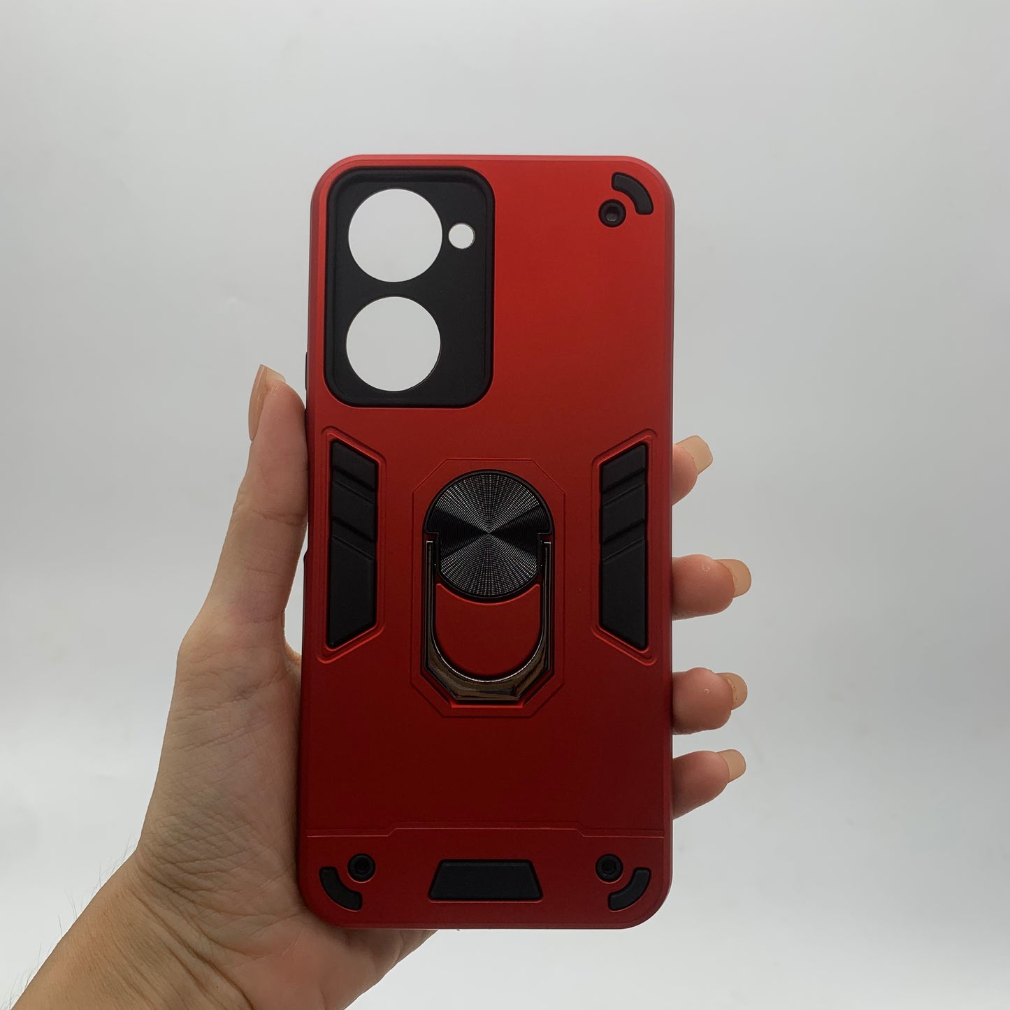 Vivo Y03 Hard PC Case with ring holder Shockproof Slim back Cover