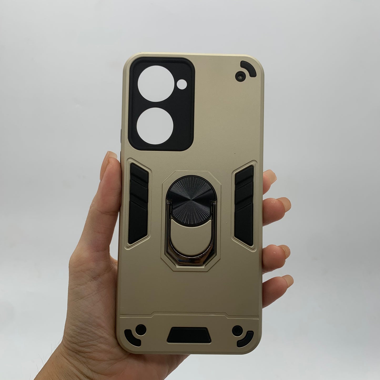 Vivo Y03 Hard PC Case with ring holder Shockproof Slim back Cover