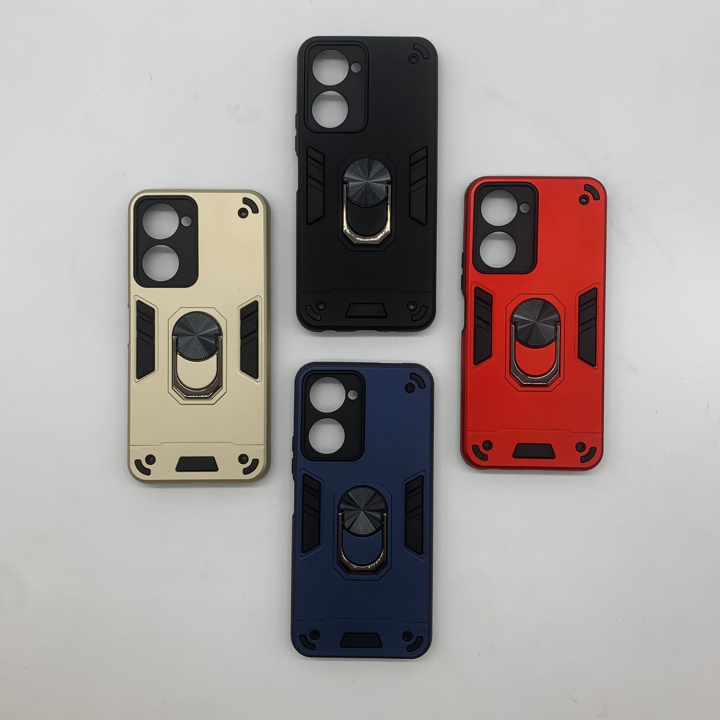 Vivo Y03 Hard PC Case with ring holder Shockproof Slim back Cover