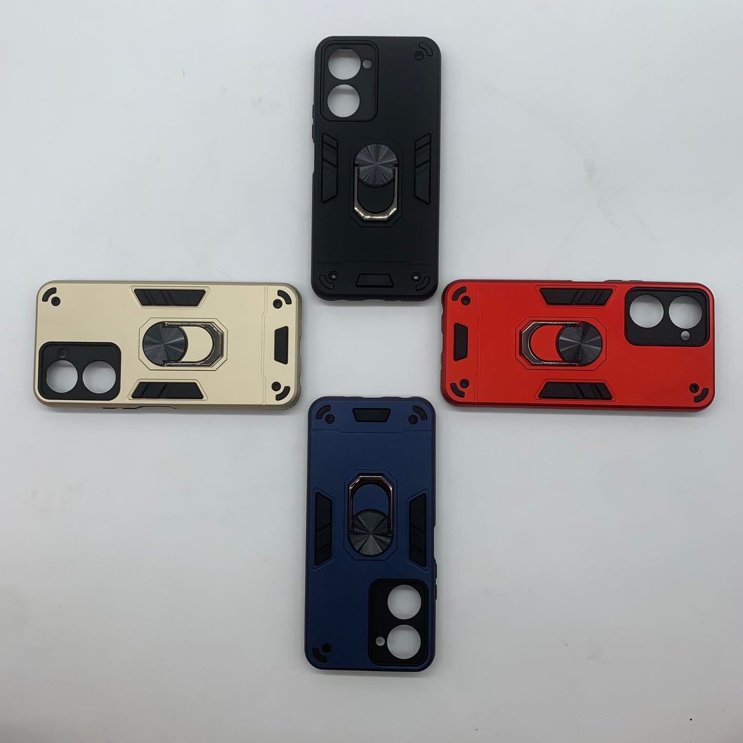 Vivo Y03 Hard PC Case with ring holder Shockproof Slim back Cover