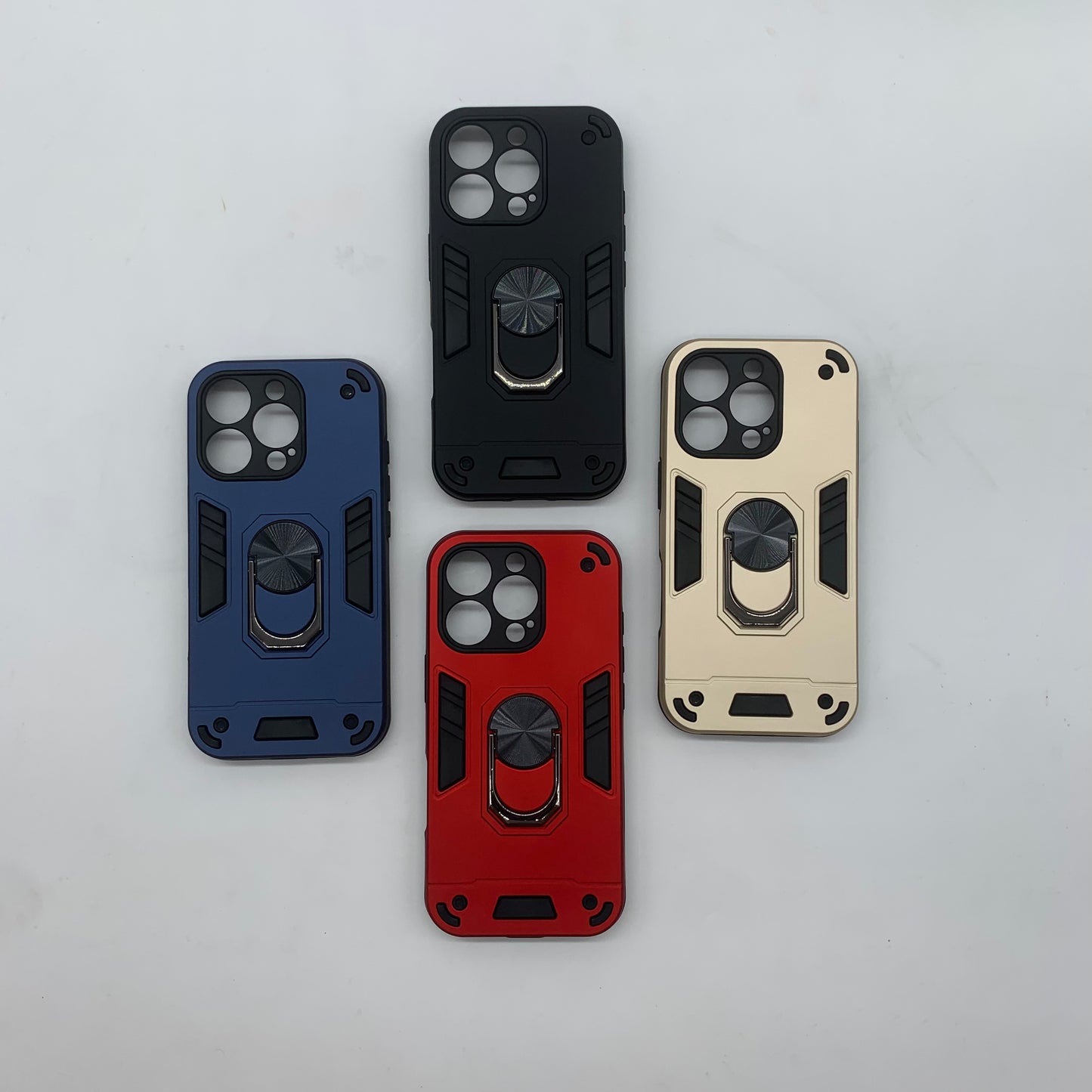 iPhone 16 Pro Hard PC Case with ring holder Shockproof Slim back Cover