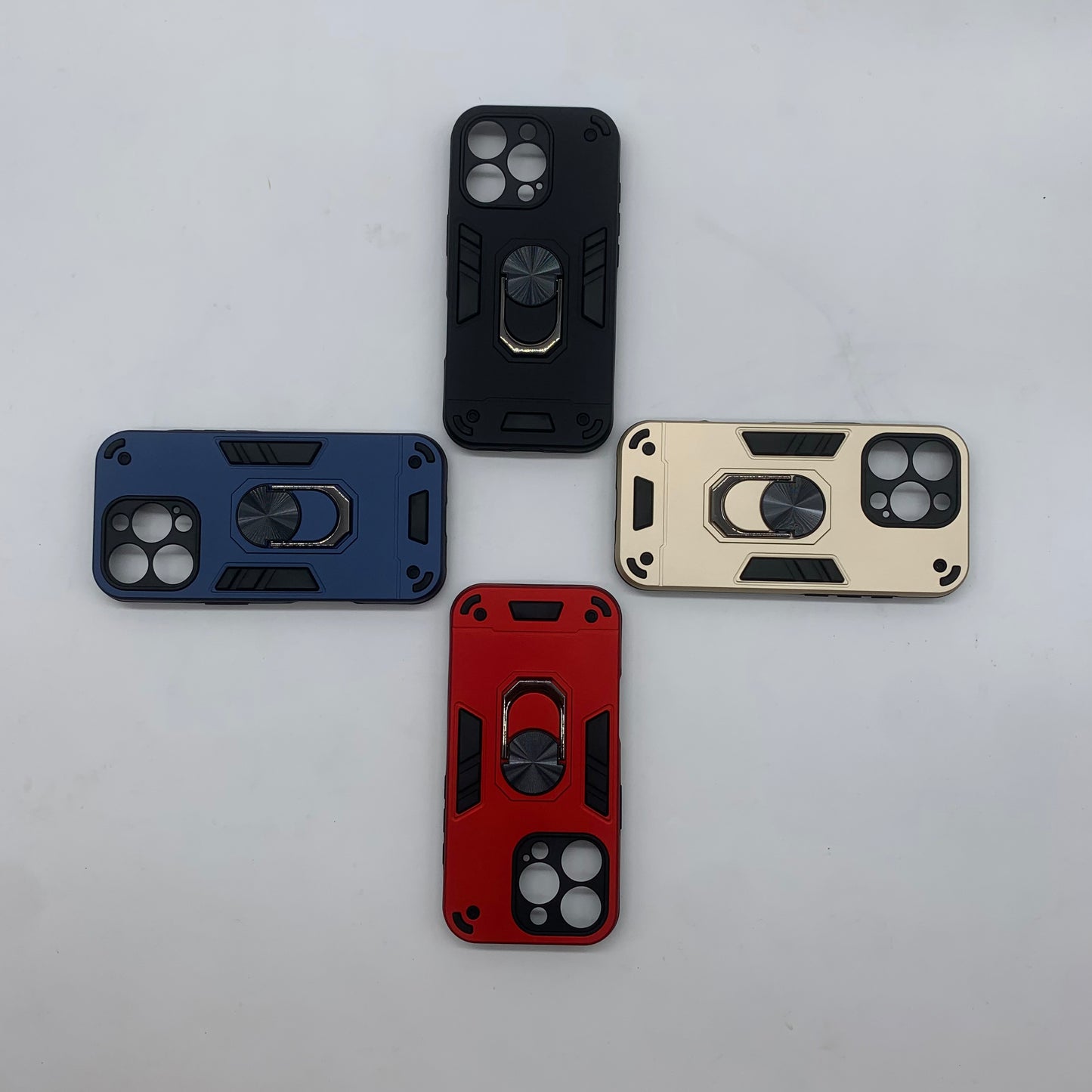 iPhone 16 Pro Hard PC Case with ring holder Shockproof Slim back Cover