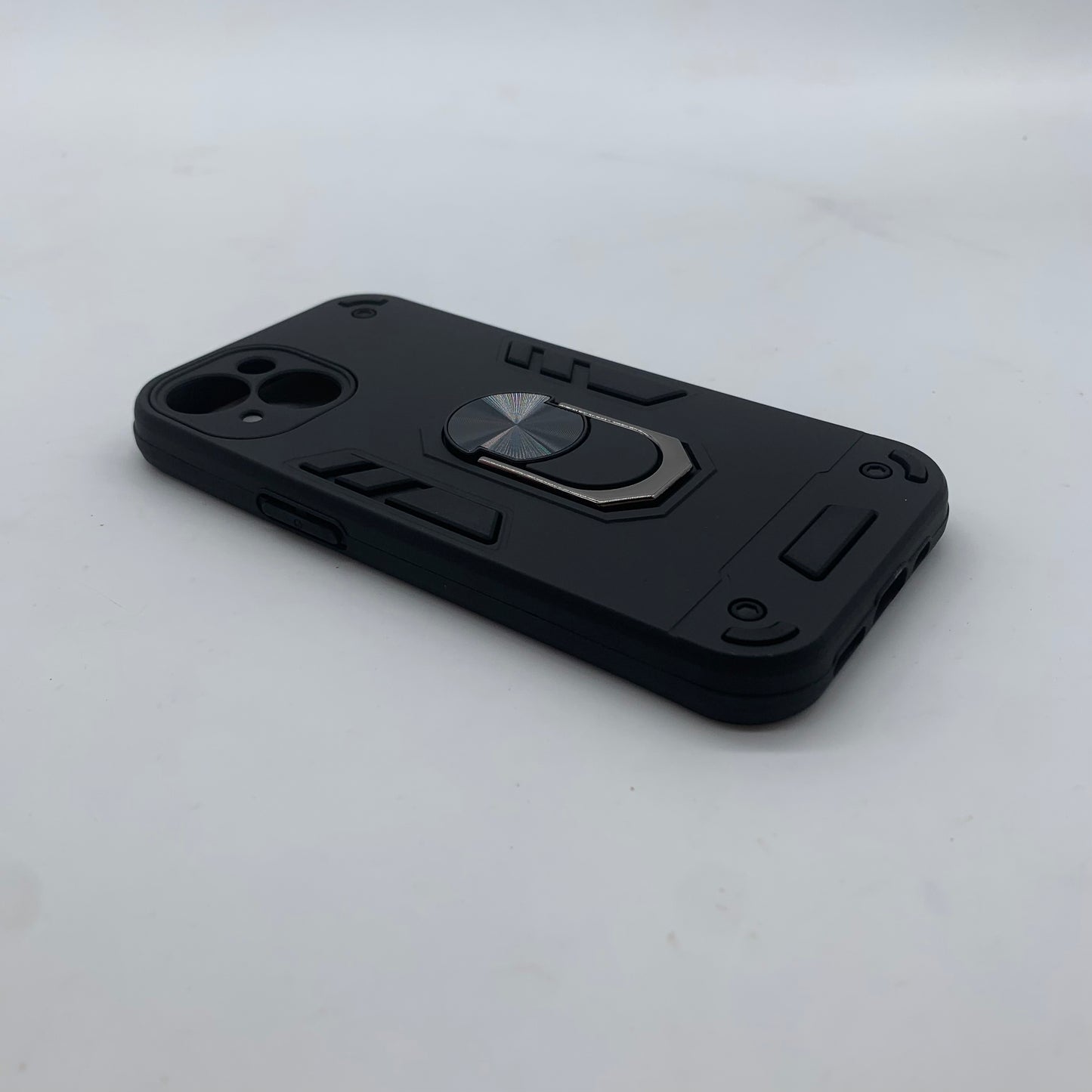 iPhone 15 Hard PC Case with ring holder Shockproof Slim back Cover