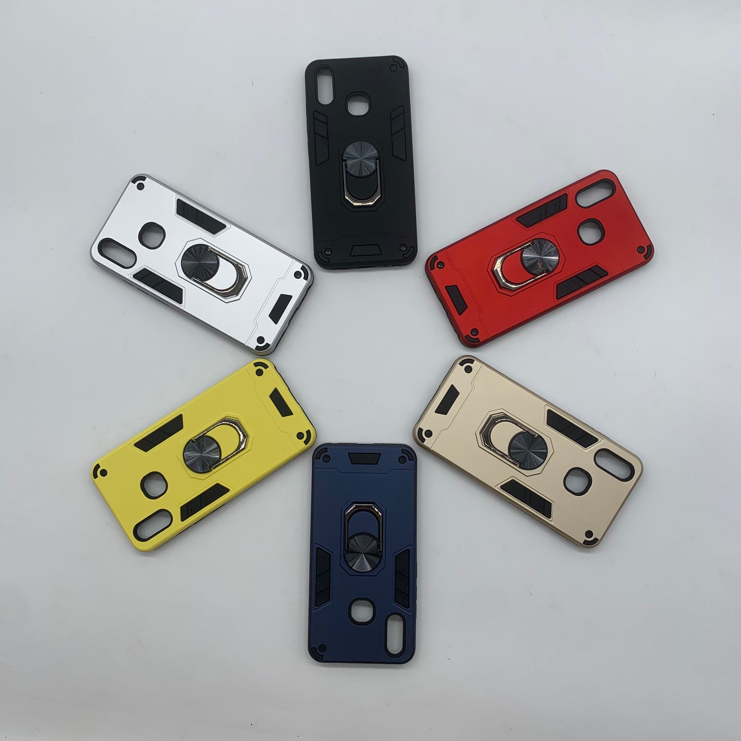 Vivo Y95 Hard PC Case with ring holder Shockproof Slim back Cover