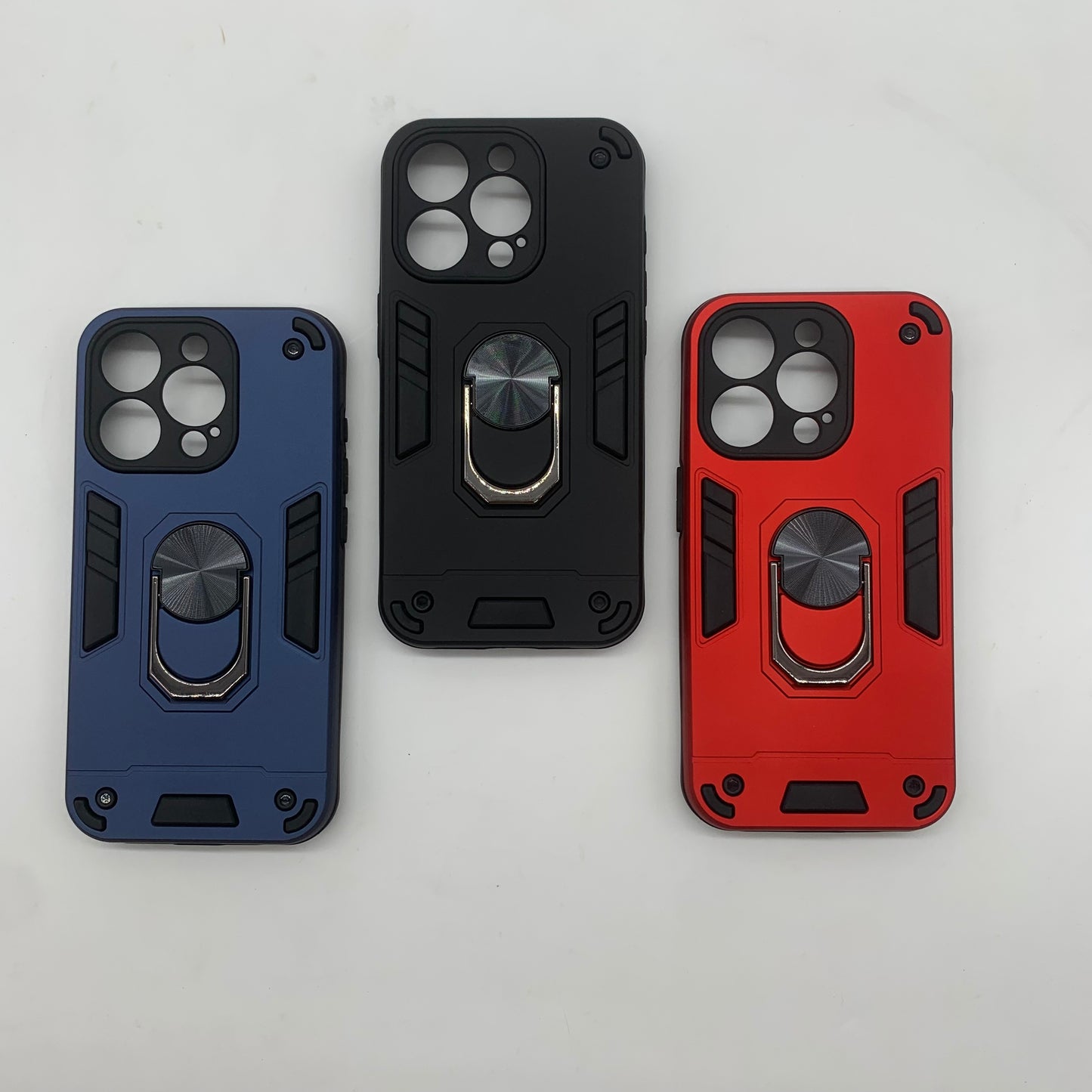 iPhone 15 Pro Hard PC Case with ring holder Shockproof Slim back Cover