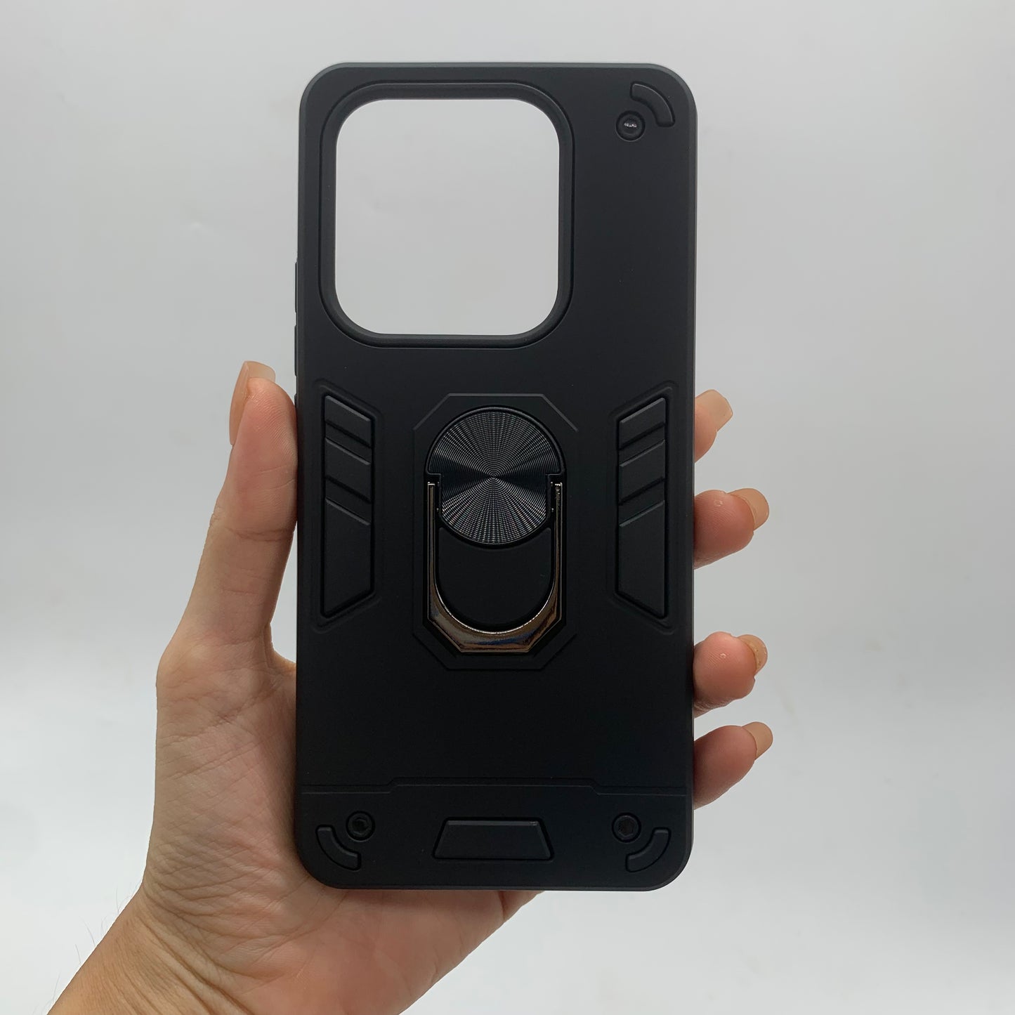 Redmi Note 14 4G Hard PC Case with ring holder Shockproof Slim back Cover