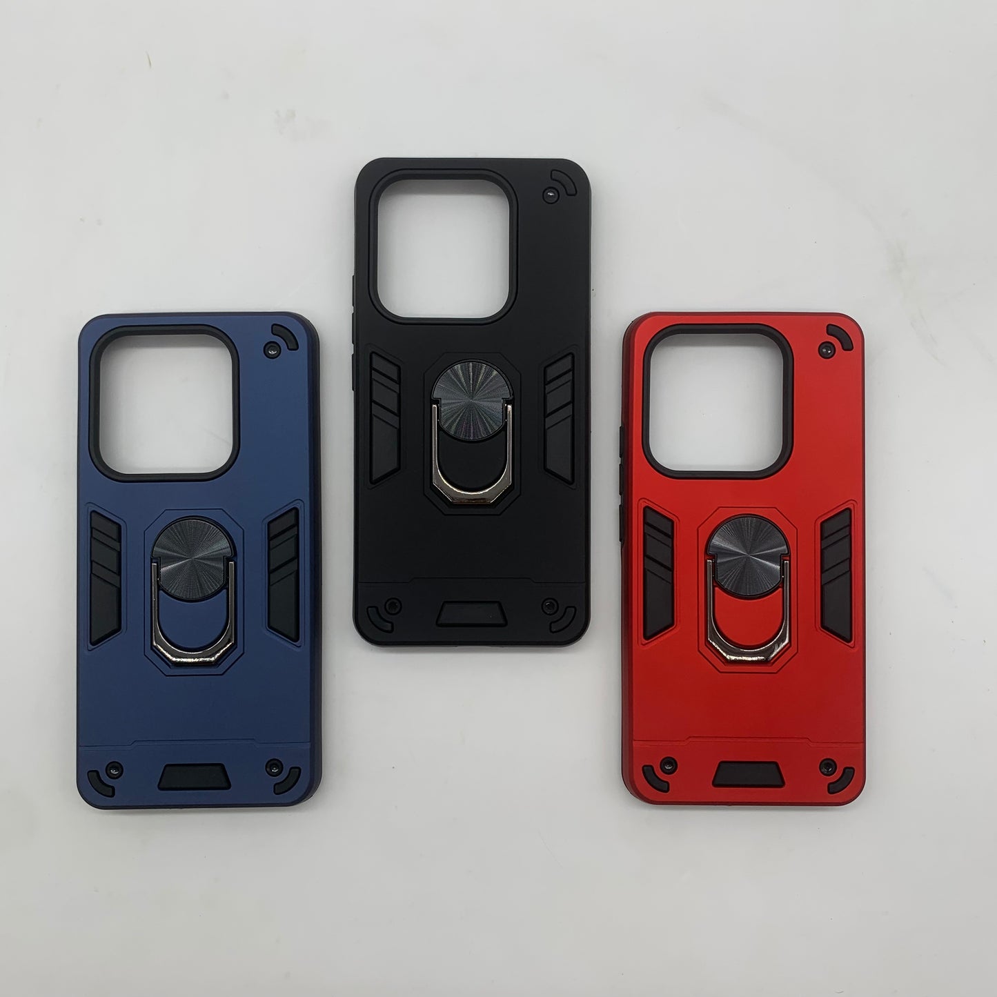 Redmi Note 14 4G Hard PC Case with ring holder Shockproof Slim back Cover