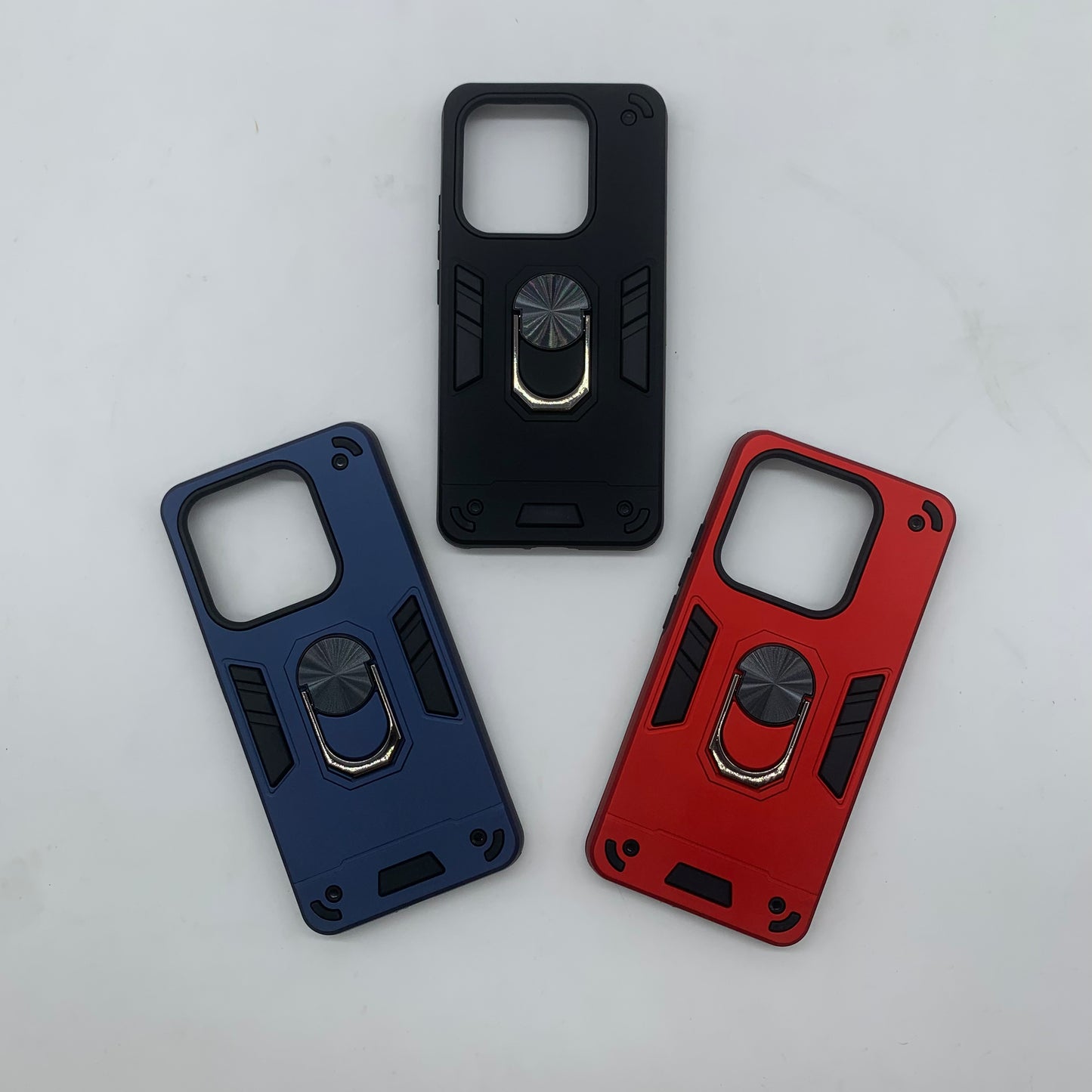 Redmi Note 14 4G Hard PC Case with ring holder Shockproof Slim back Cover