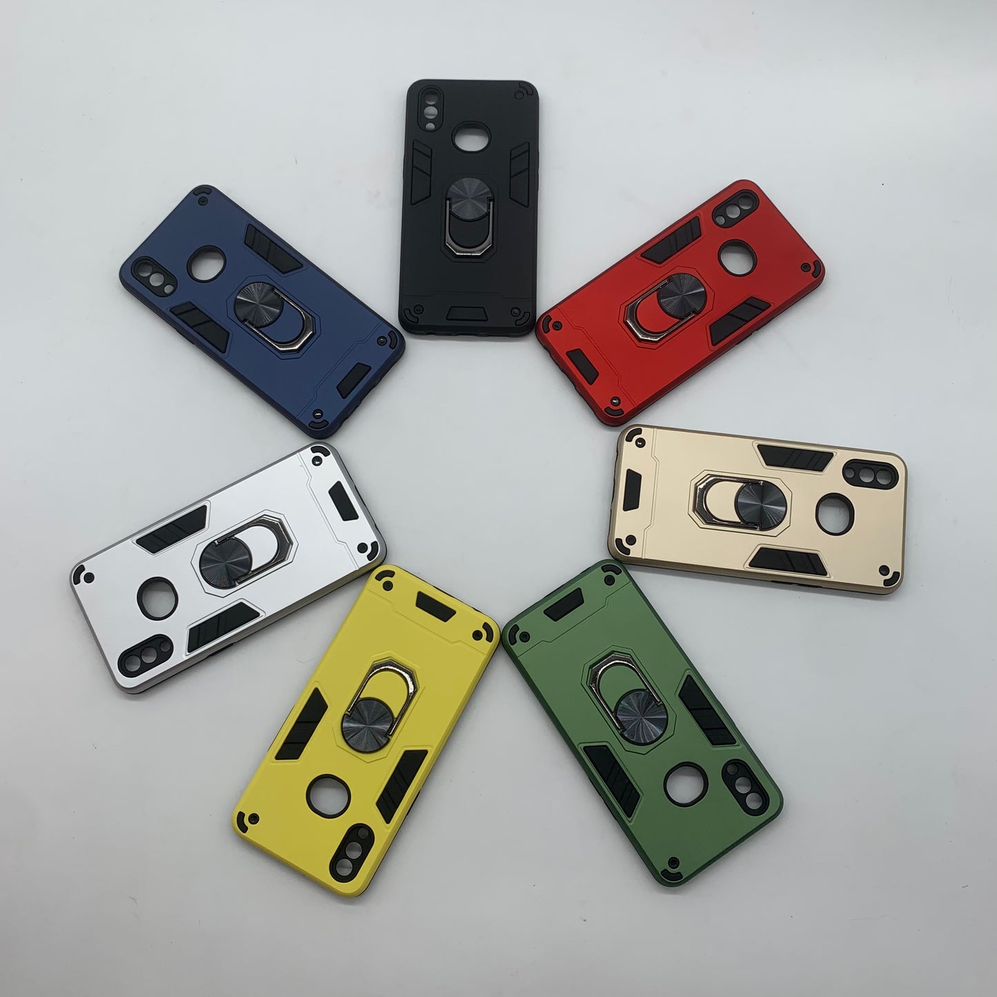 Samsung A10s Hard PC Case with ring holder Shockproof Slim back Cover