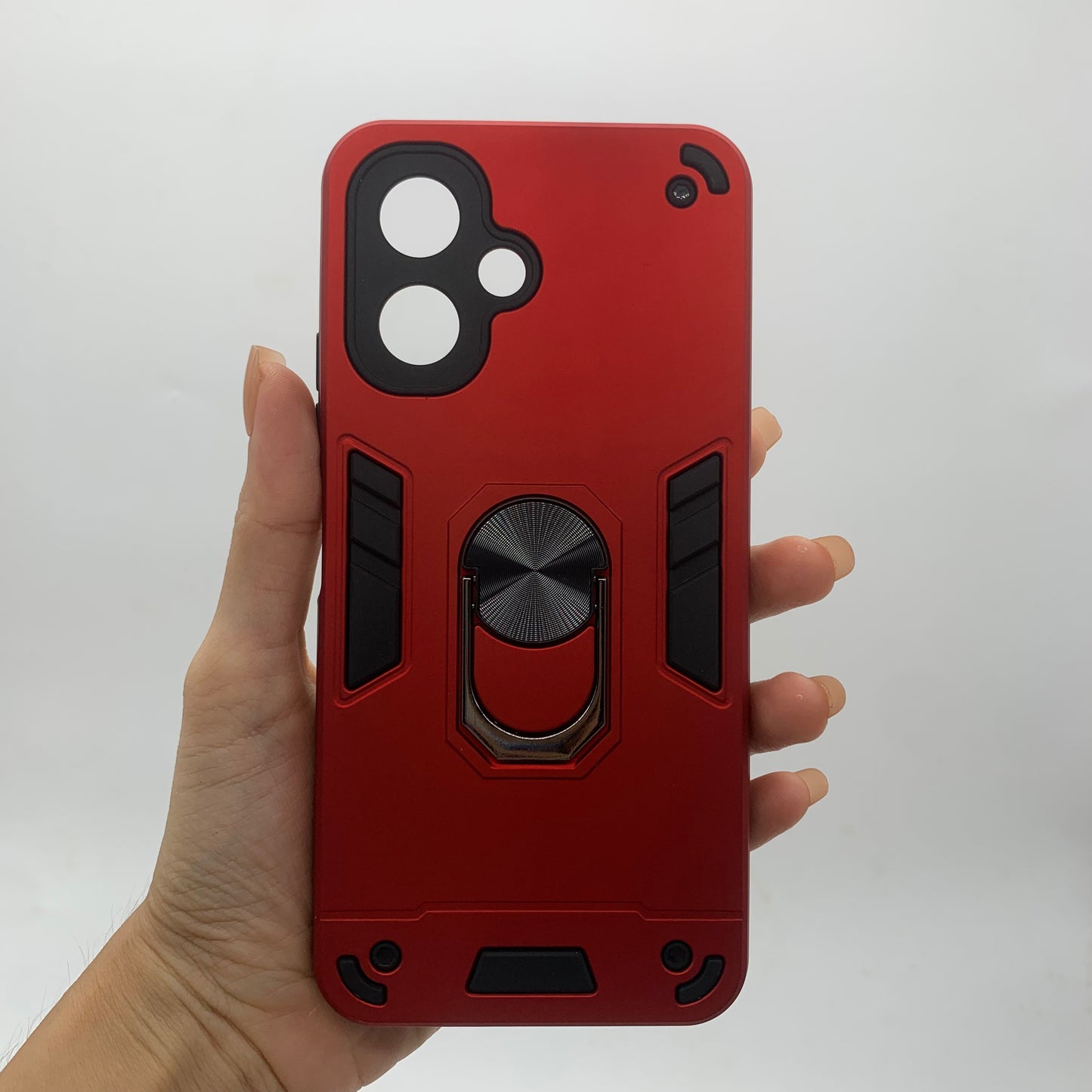 Tecno Spark Go 2 Hard PC Case with ring holder Shockproof Slim back Cover