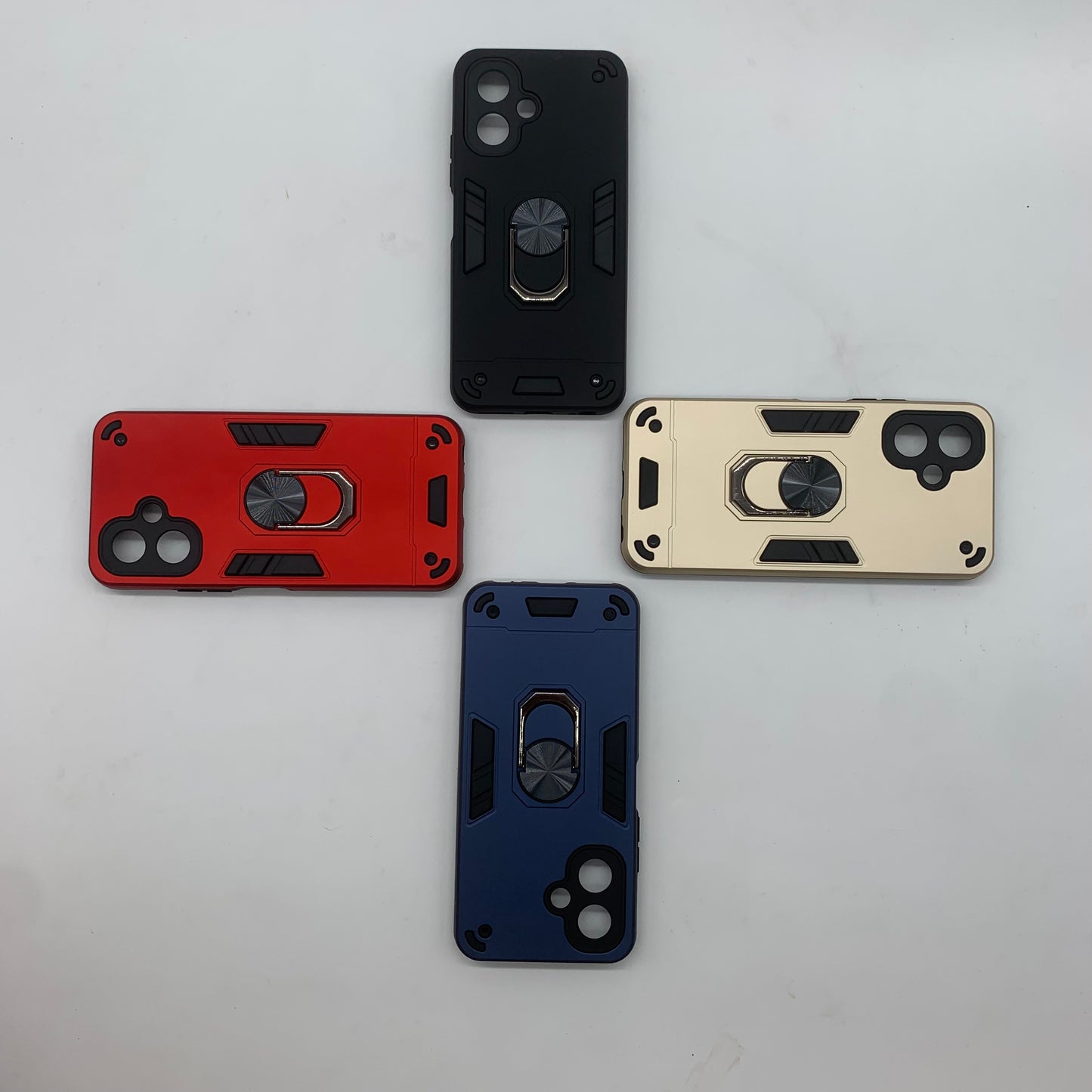 Tecno Spark Go 2 Hard PC Case with ring holder Shockproof Slim back Cover