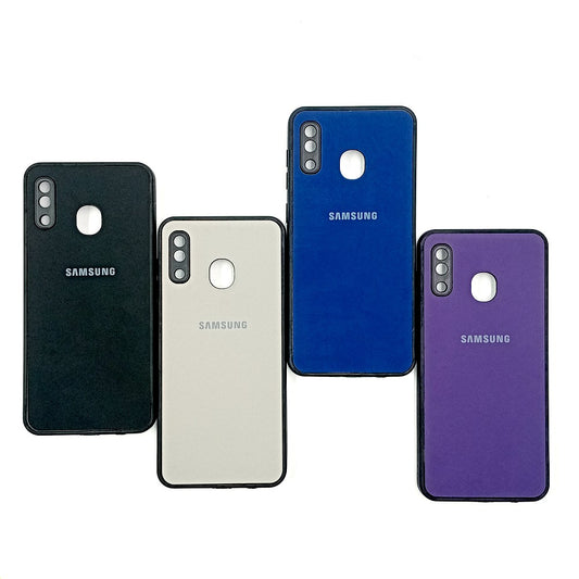Samsung A20 / A30 / M10s Logo Silicone back cover with velvet inside protection layer