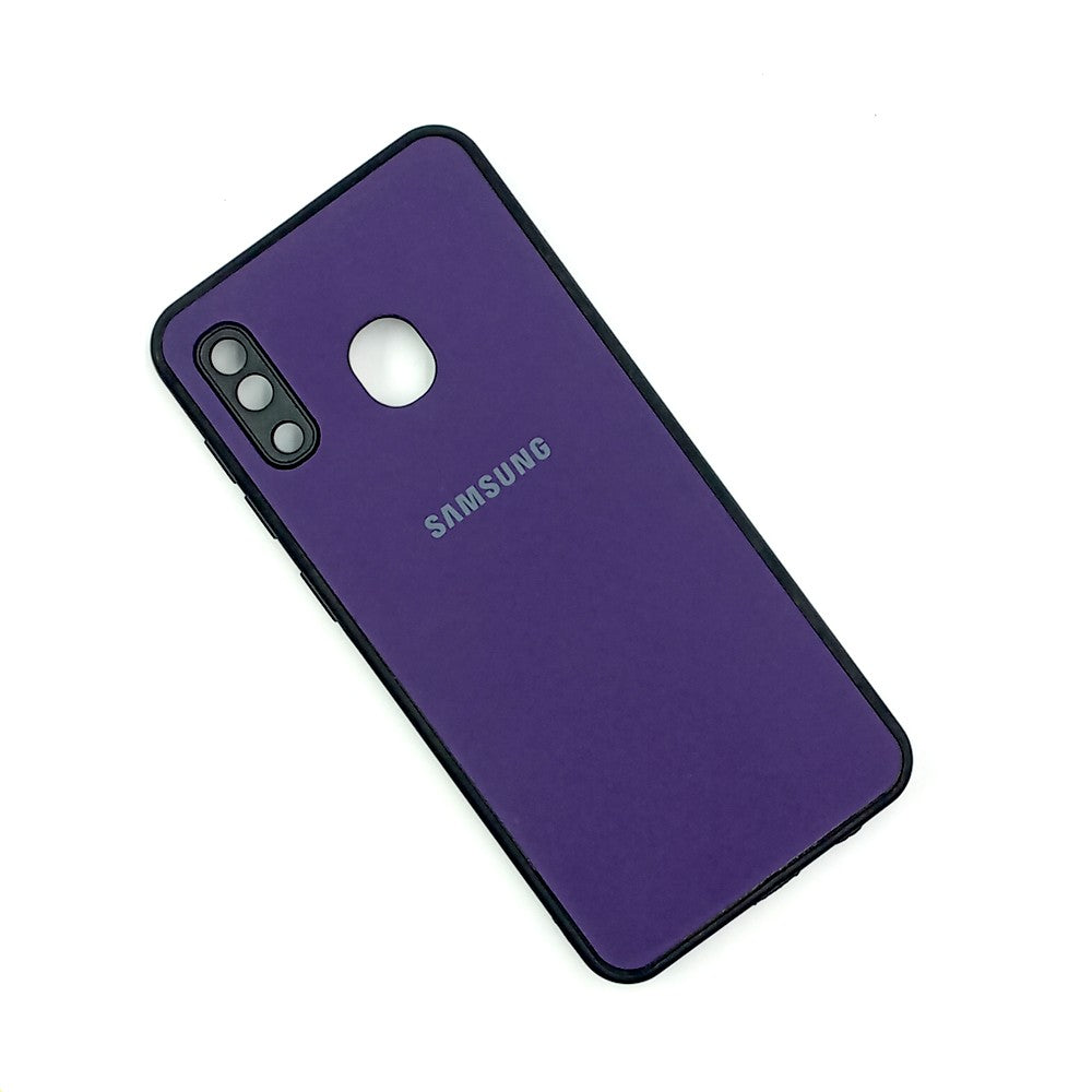 Samsung A20 / A30 / M10s Logo Silicone back cover with velvet inside protection layer