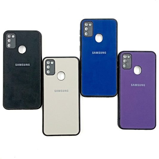 Samsung M21 / M30s Logo Silicone back cover with velvet inside protection layer