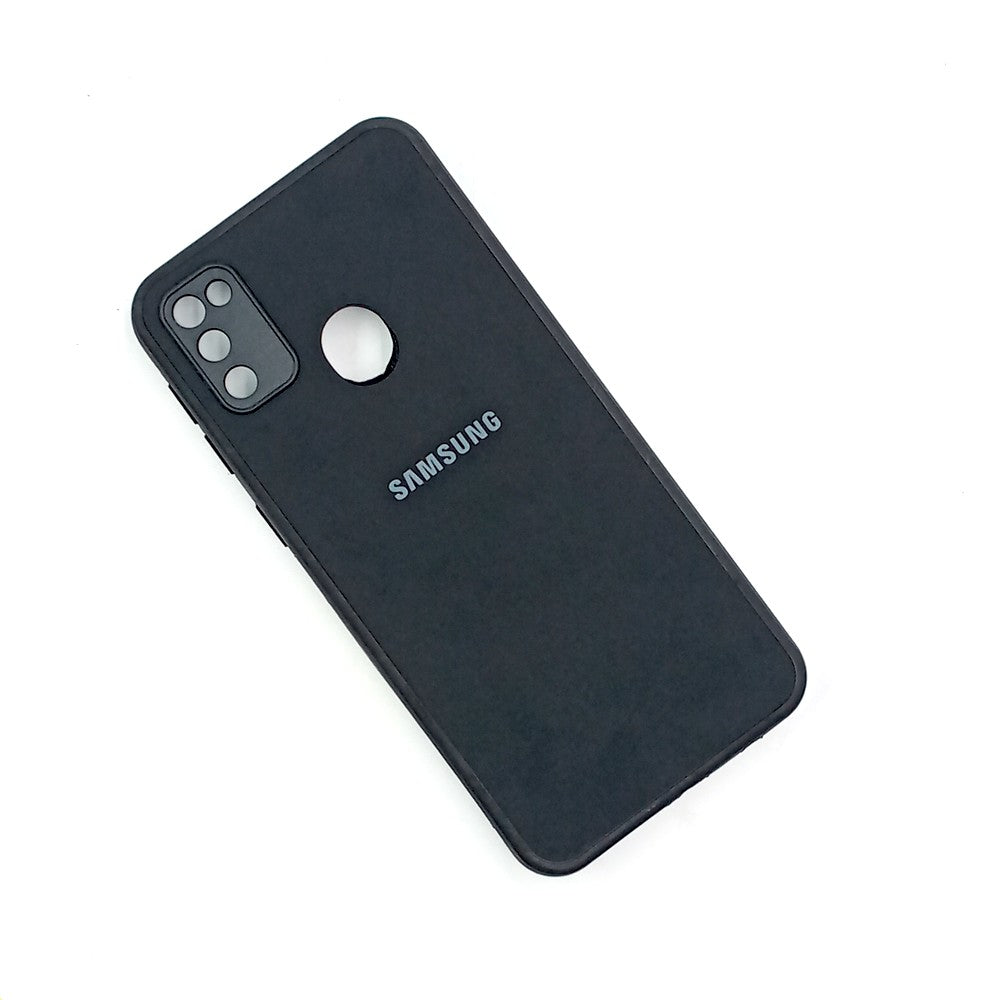 Samsung M21 / M30s Logo Silicone back cover with velvet inside protection layer