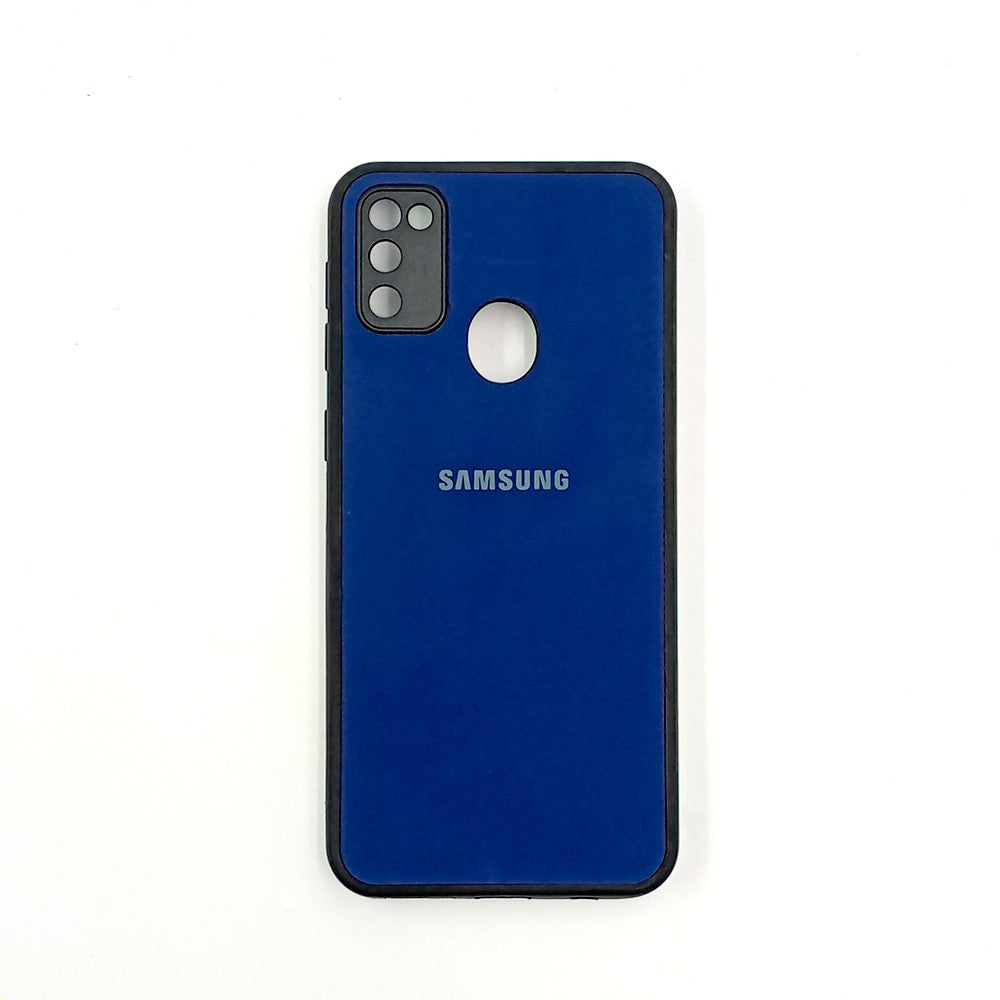 Samsung M21 / M30s Logo Silicone back cover with velvet inside protection layer