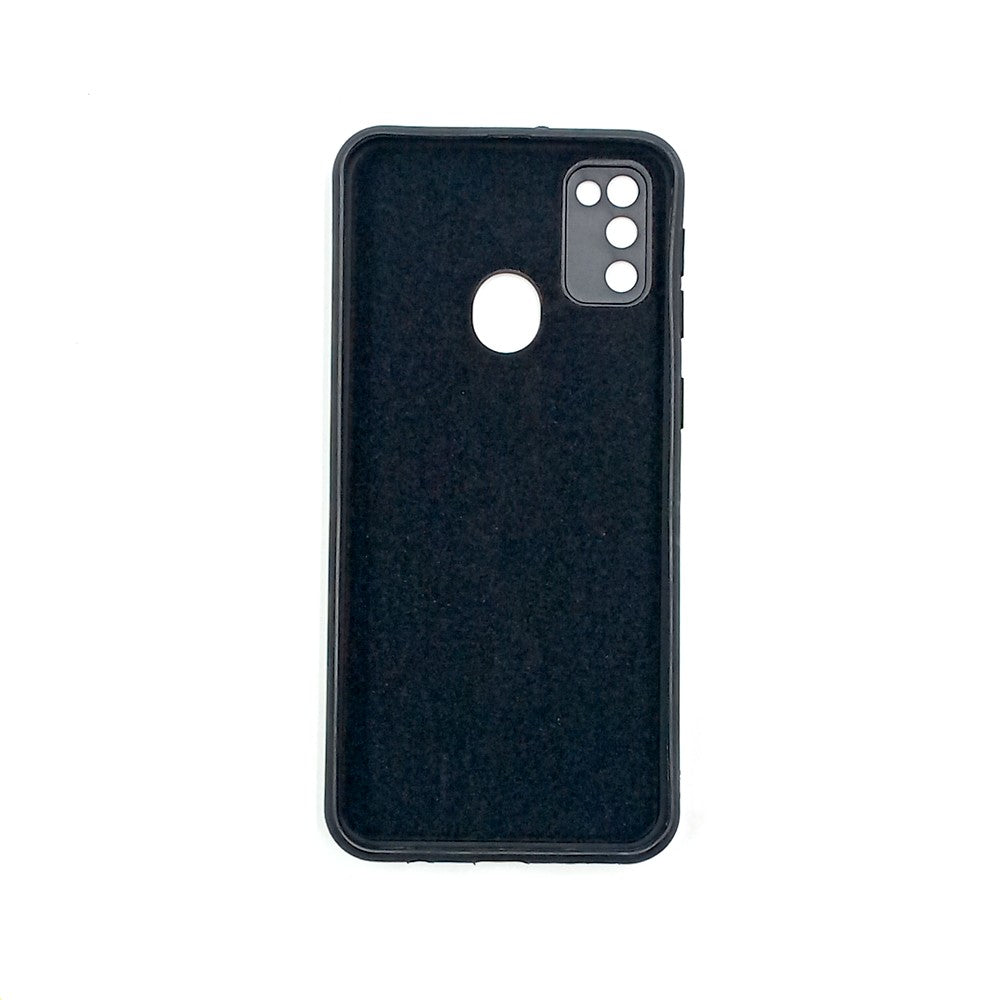 Samsung M21 / M30s Logo Silicone back cover with velvet inside protection layer
