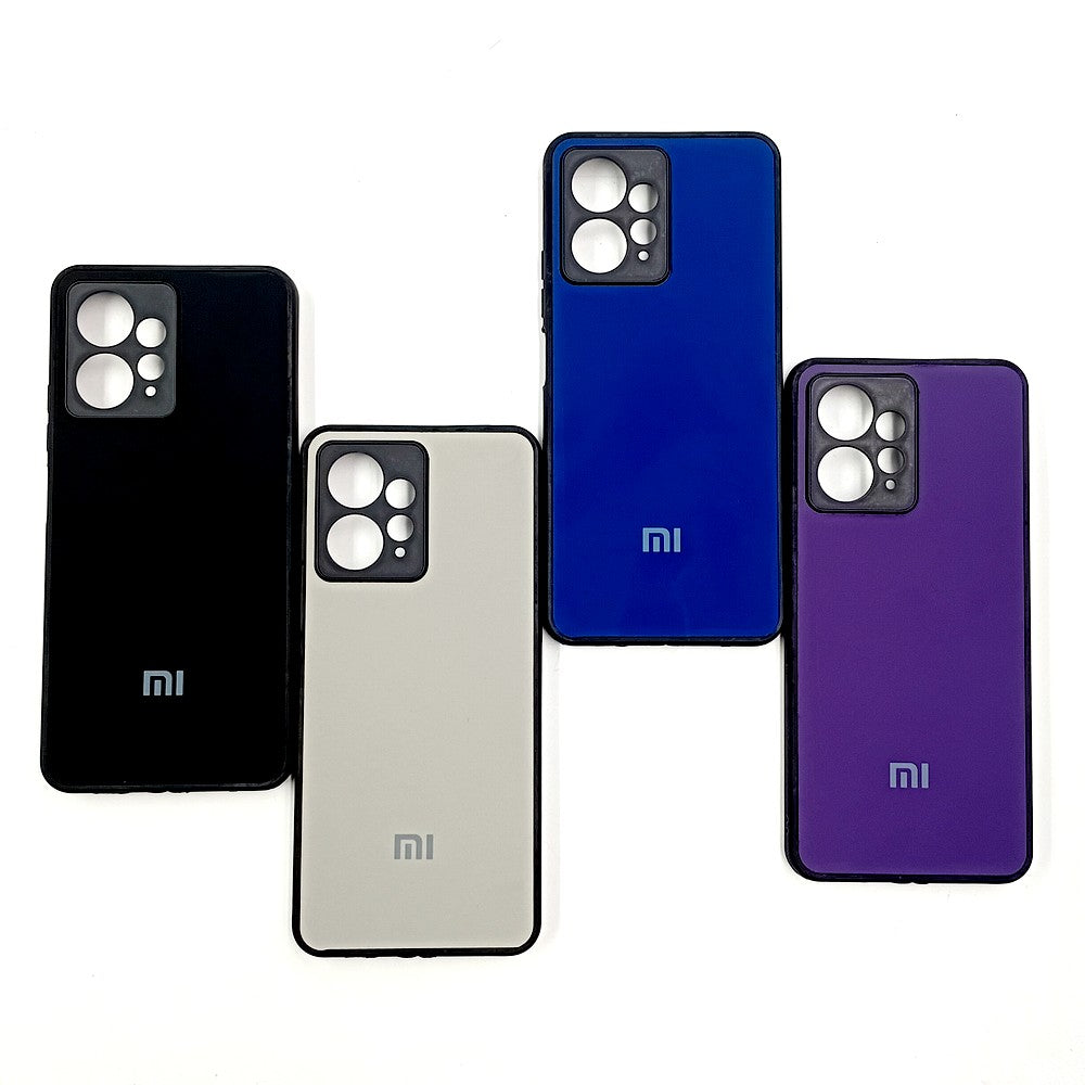 Redmi Note 12 Logo Silicone back cover with velvet inside protection layer