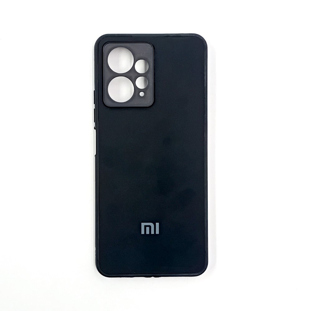 Redmi Note 12 Logo Silicone back cover with velvet inside protection layer