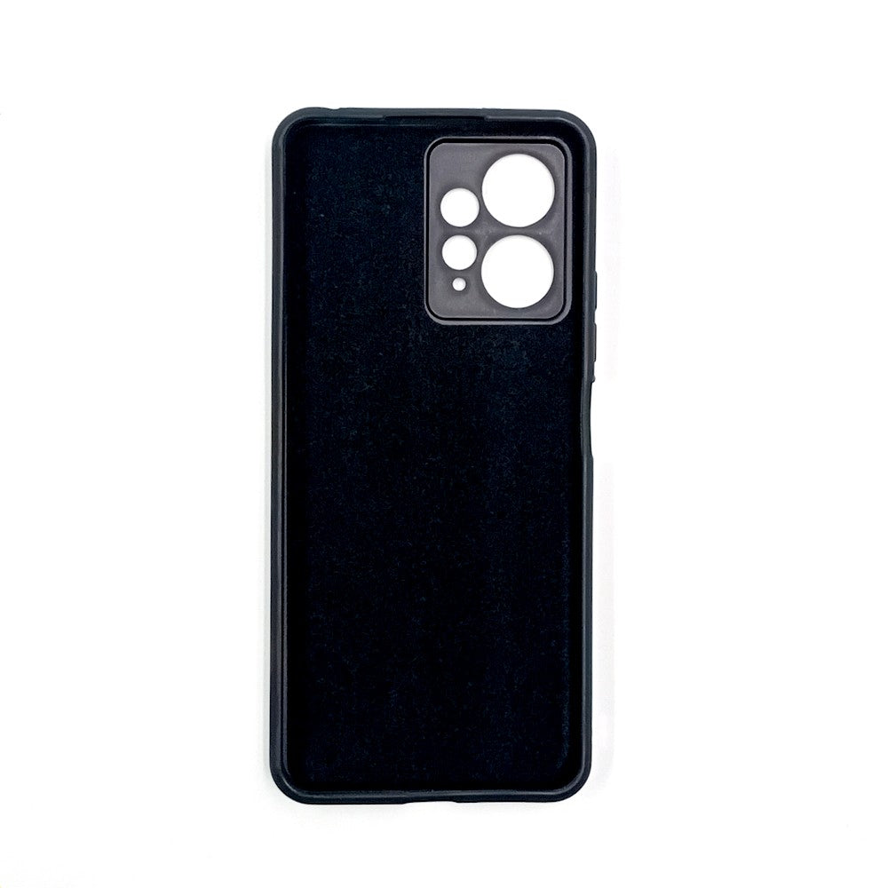 Redmi Note 12 Logo Silicone back cover with velvet inside protection layer