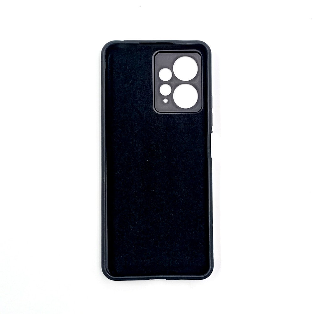 Redmi Note 12 Logo Silicone back cover with velvet inside protection layer