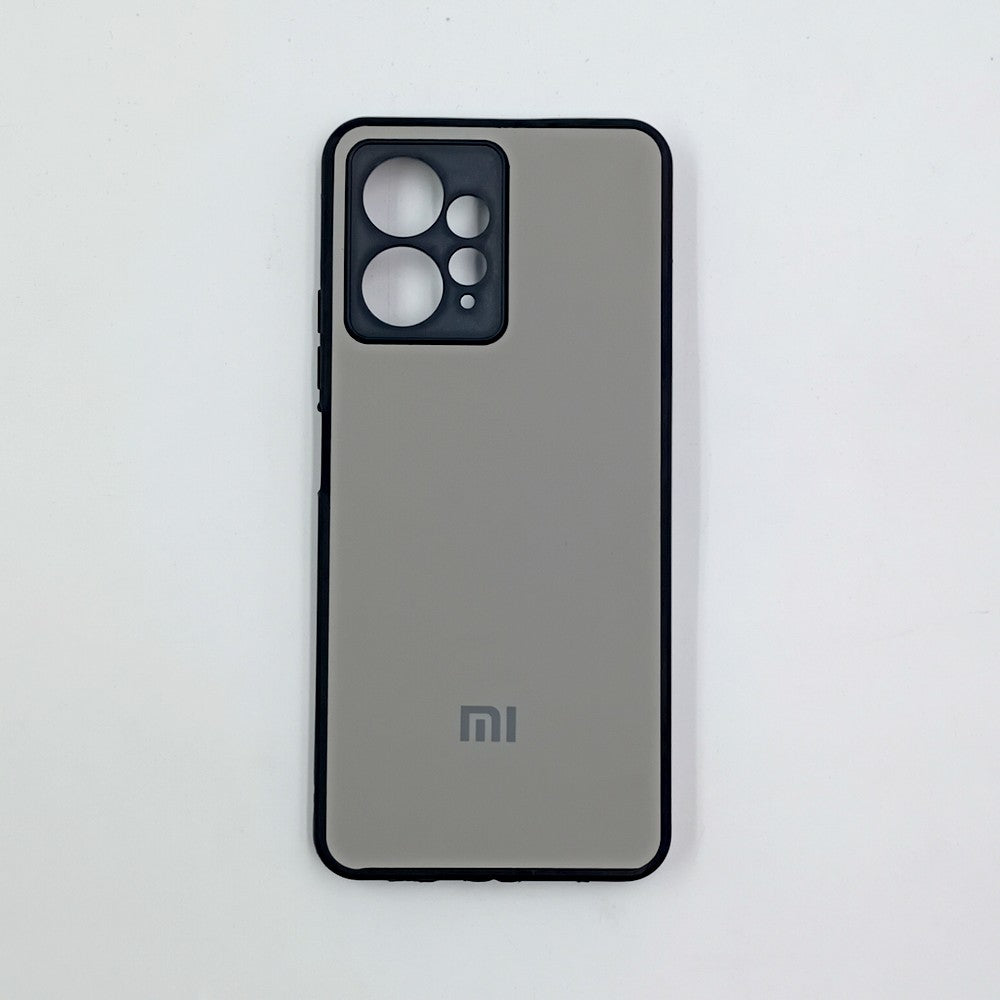 Redmi Note 12 Logo Silicone back cover with velvet inside protection layer