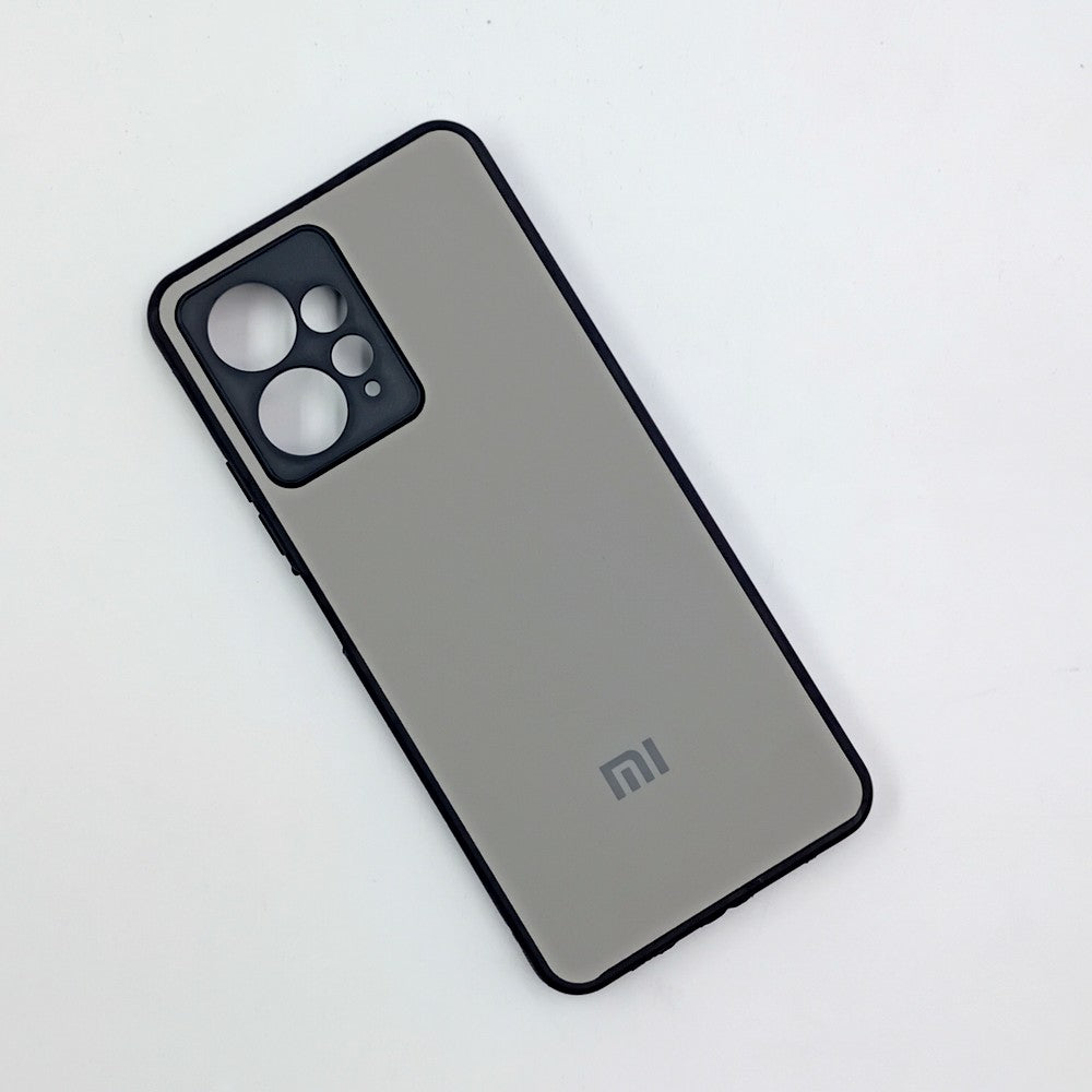 Redmi Note 12 Logo Silicone back cover with velvet inside protection layer