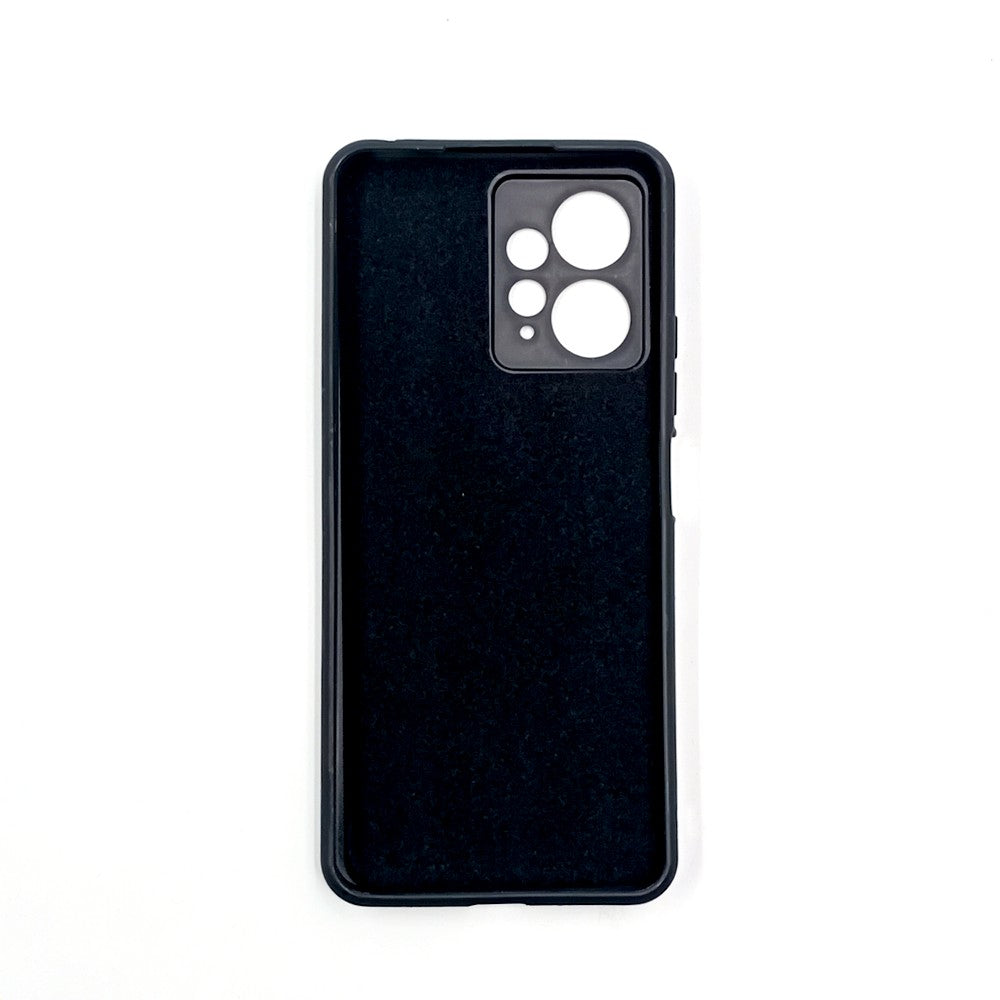 Redmi Note 12 Logo Silicone back cover with velvet inside protection layer