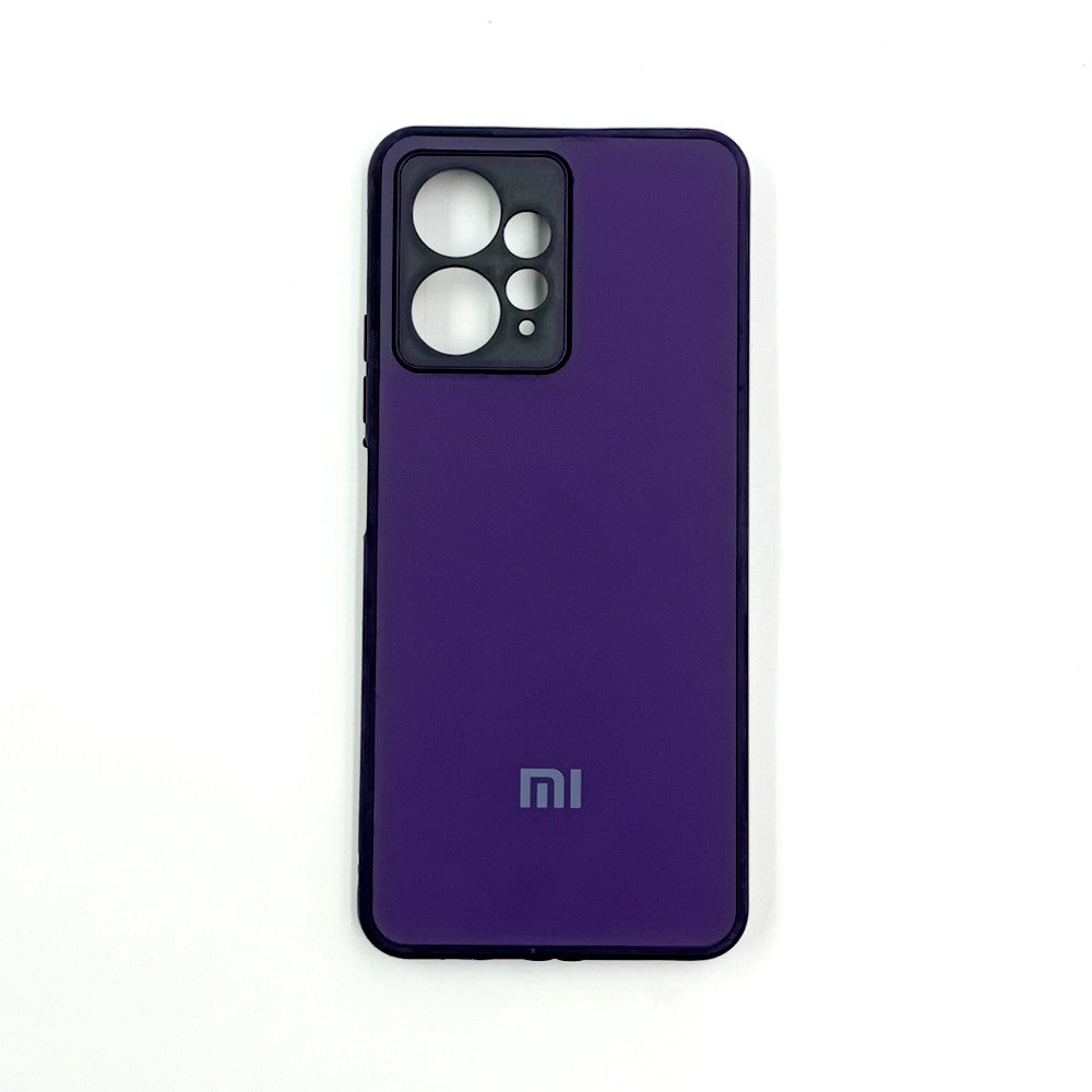 Redmi Note 12 Logo Silicone back cover with velvet inside protection layer