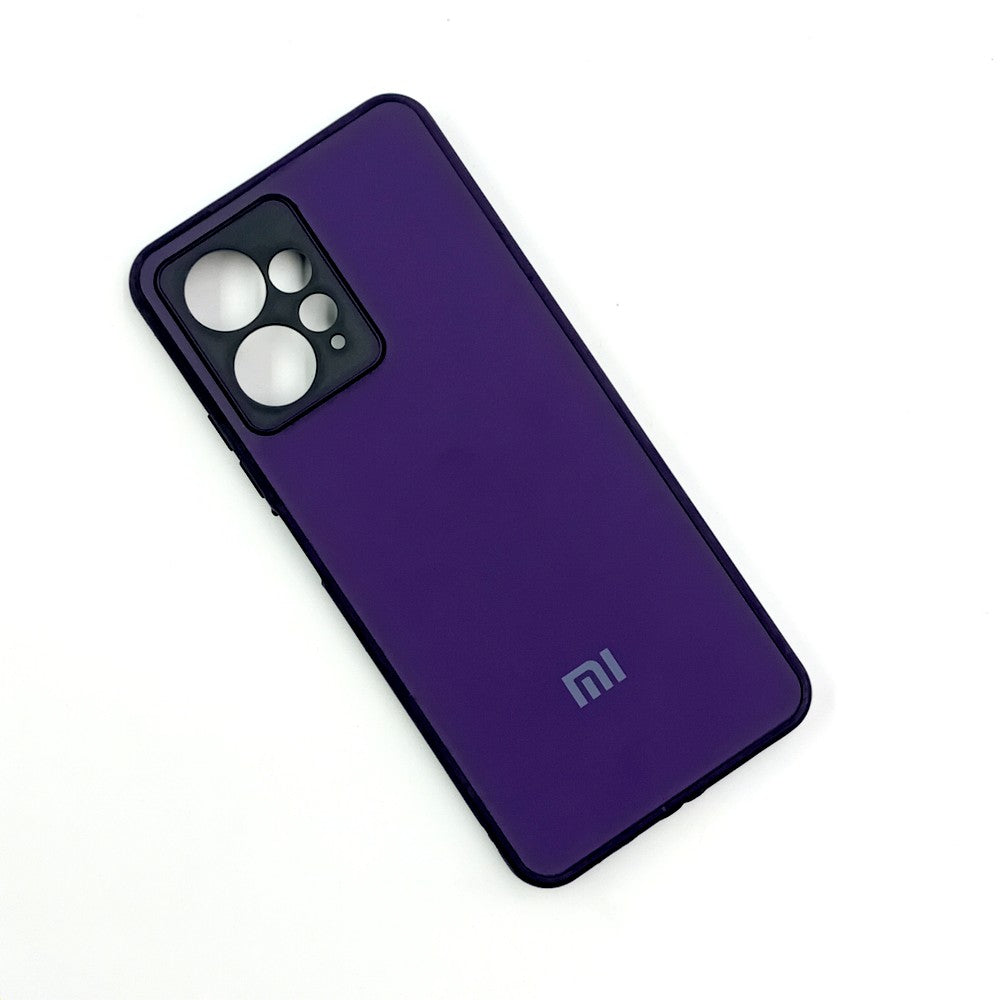 Redmi Note 12 Logo Silicone back cover with velvet inside protection layer