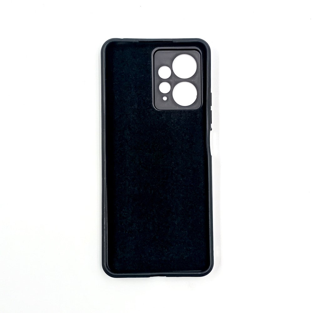 Redmi Note 12 Logo Silicone back cover with velvet inside protection layer