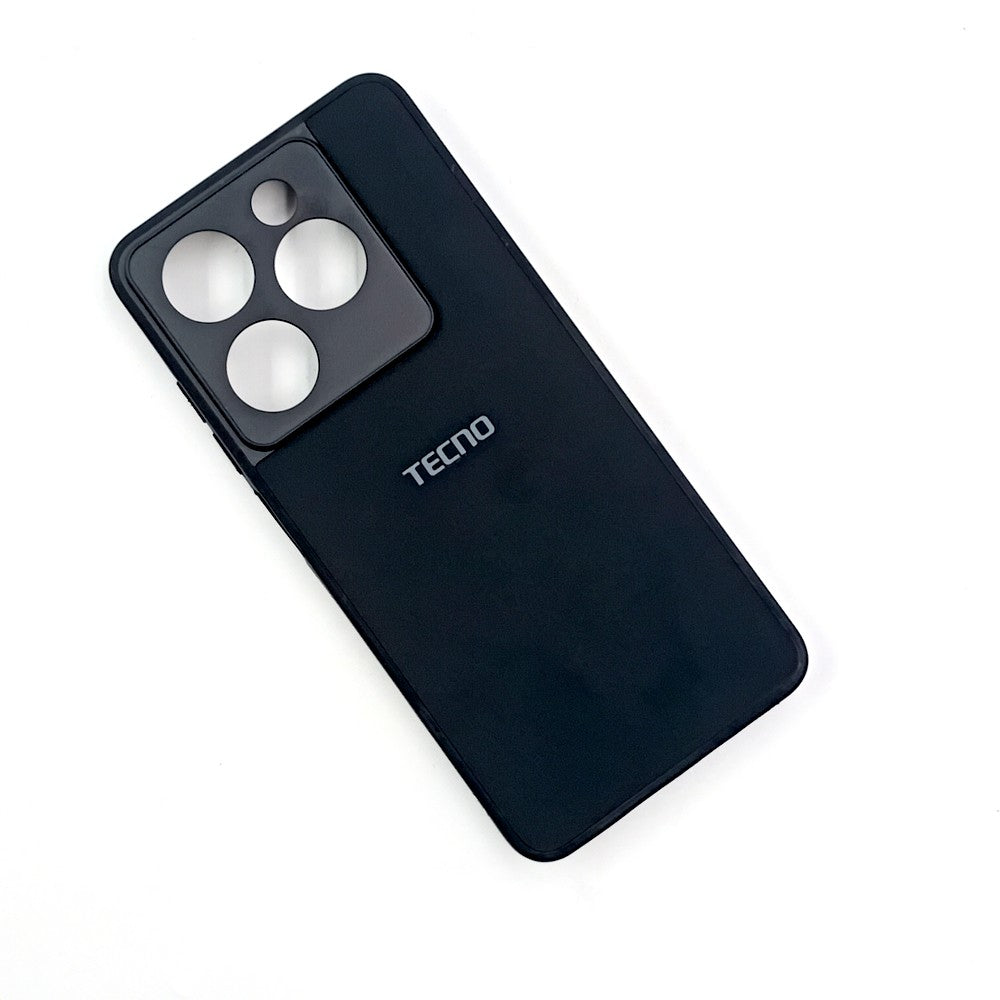 infinix Smart 8 / Tecno Pop 8 Logo Silicone back cover with velvet inside protection layer