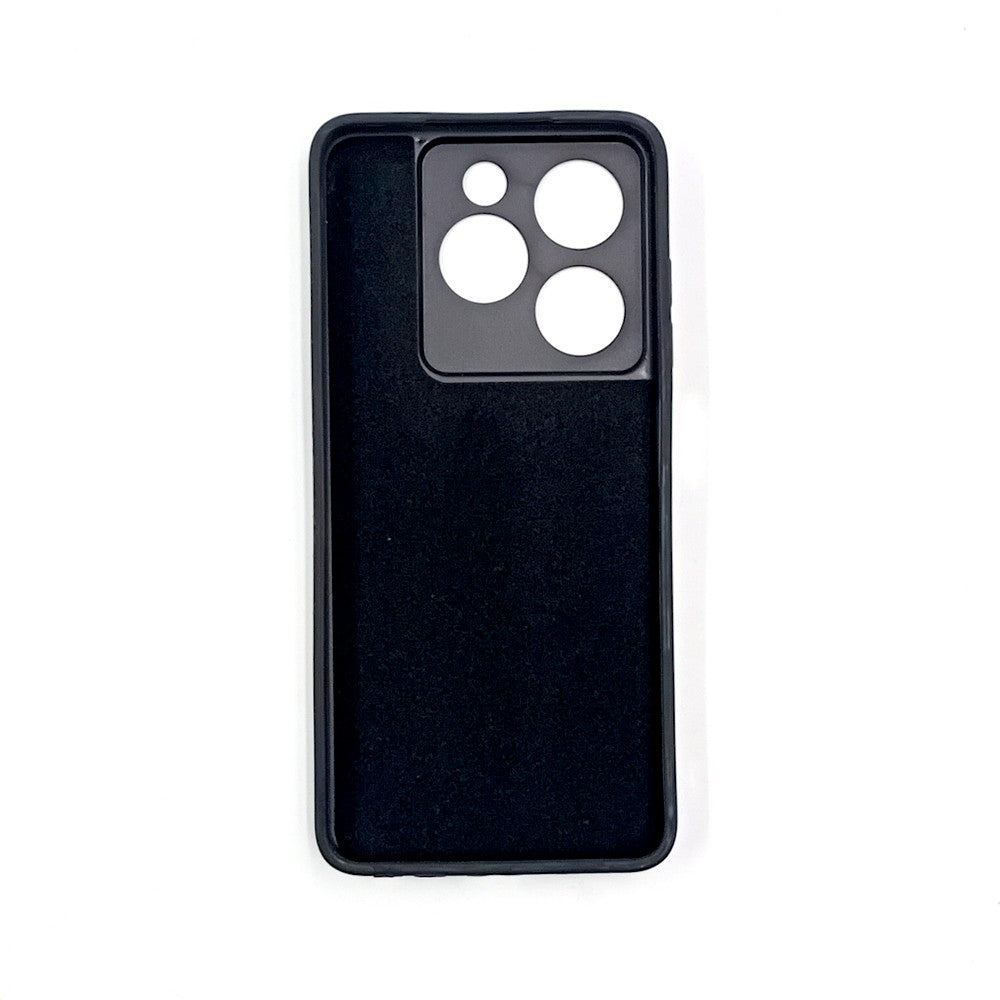 infinix Smart 8 / Tecno Pop 8 Logo Silicone back cover with velvet inside protection layer
