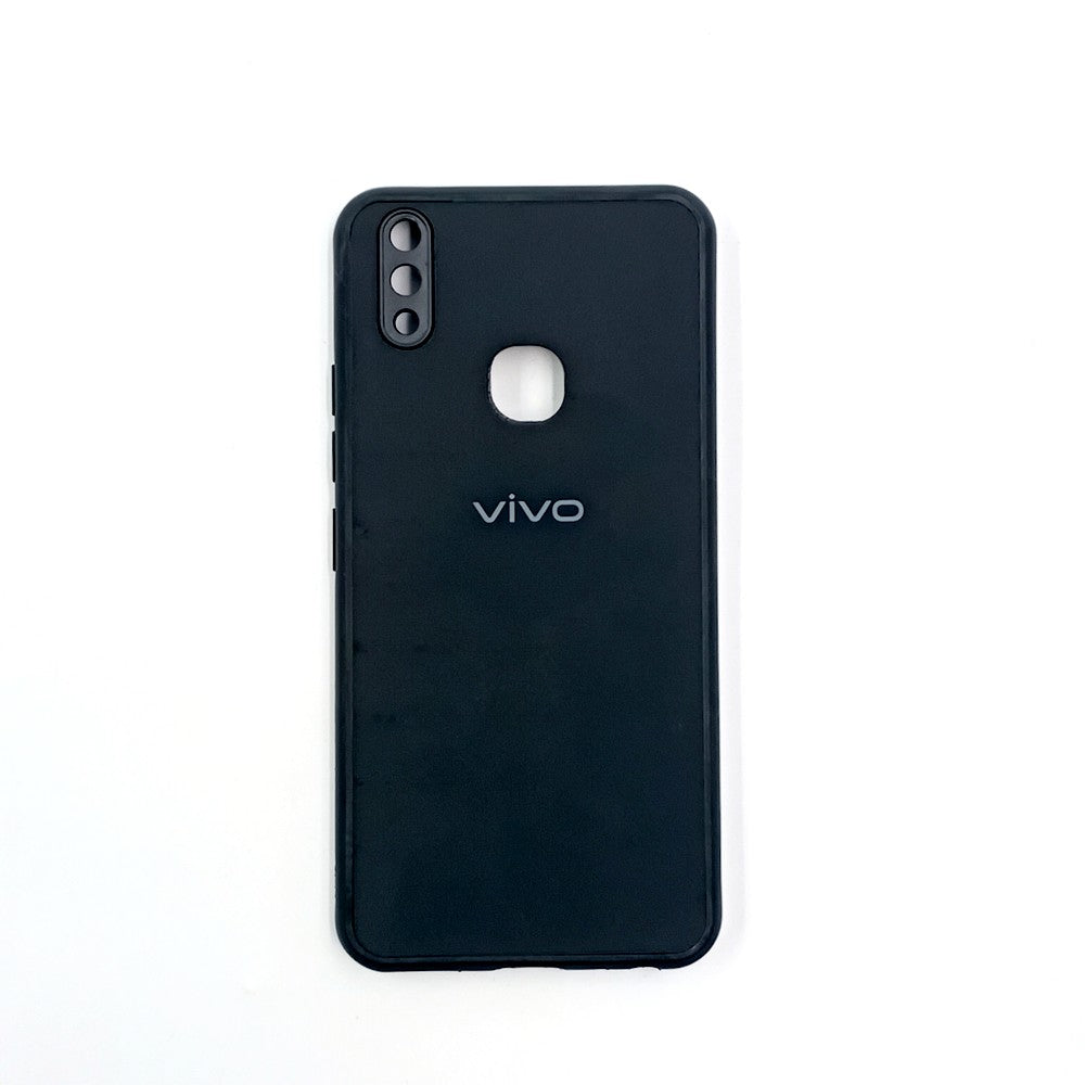 Vivo V9 / Y85 Logo Silicone back cover with velvet inside protection layer