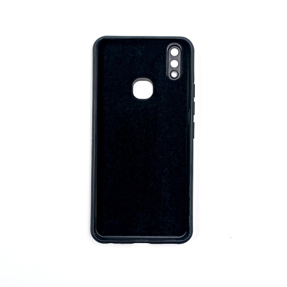 Vivo V9 / Y85 Logo Silicone back cover with velvet inside protection layer