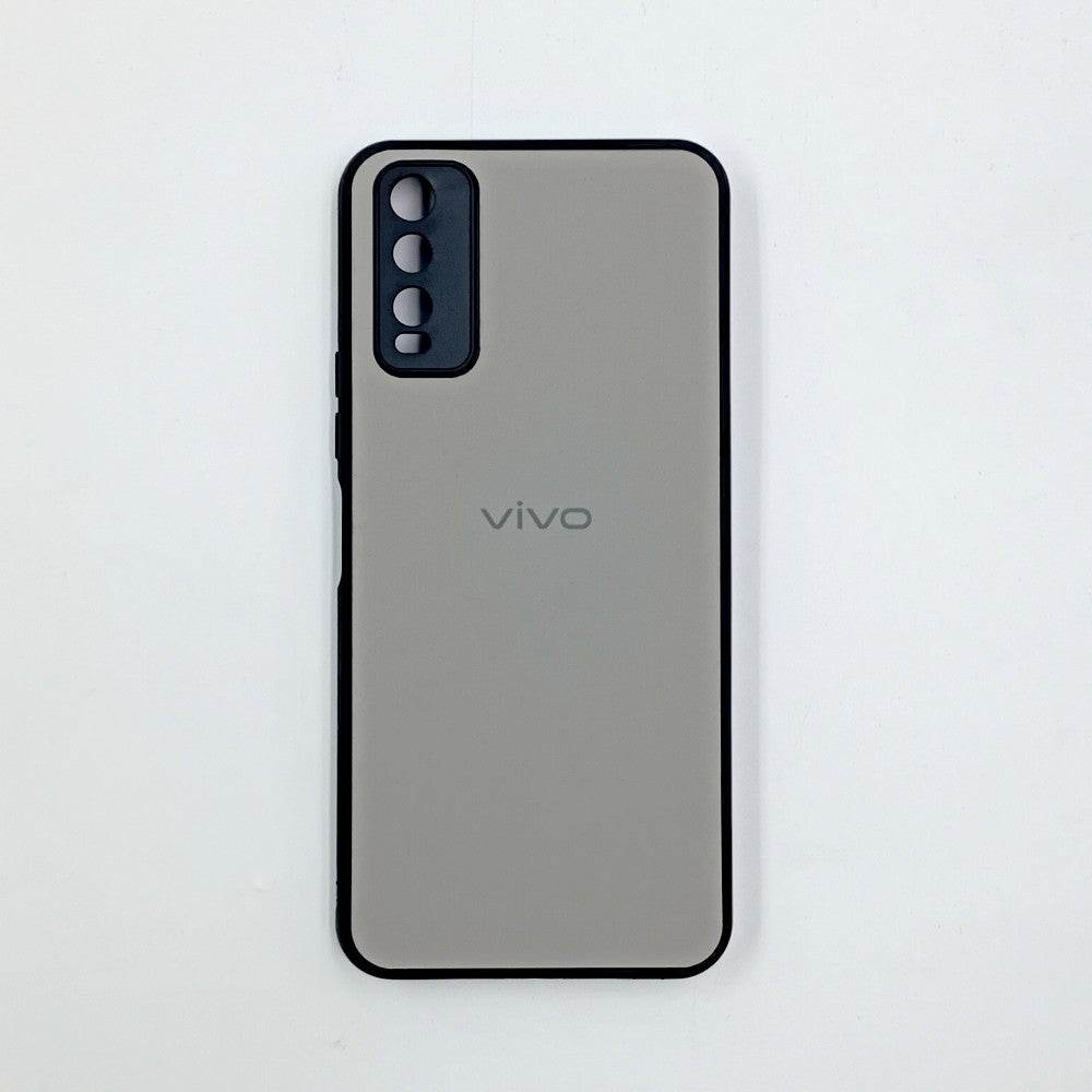 Vivo Y20 / Y11s / Y12s Logo Silicone back cover with velvet inside protection layer