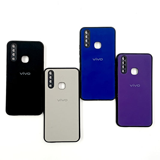 Vivo Y12/Y15/Y17 Logo Silicone back cover with velvet inside protection layer