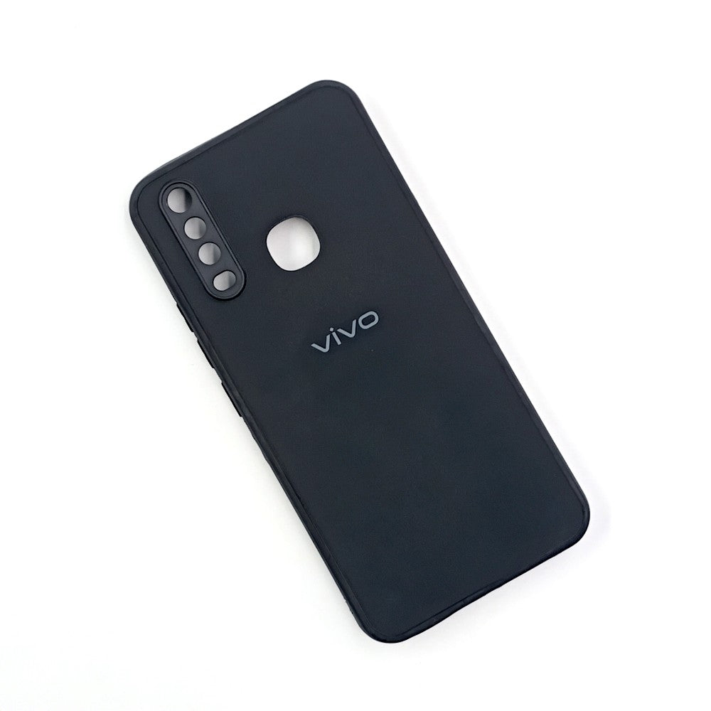 Vivo Y12/Y15/Y17 Logo Silicone back cover with velvet inside protection layer