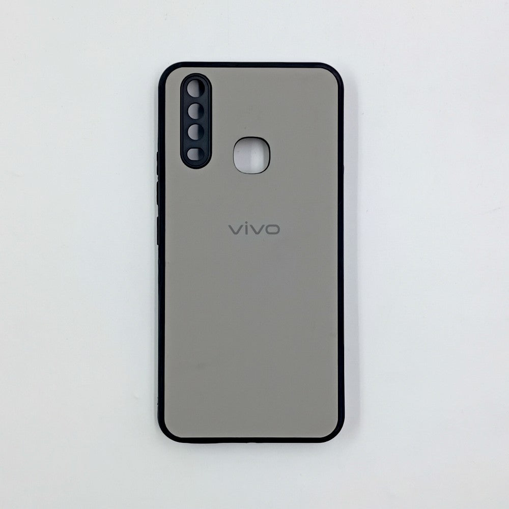 Vivo Y12/Y15/Y17 Logo Silicone back cover with velvet inside protection layer