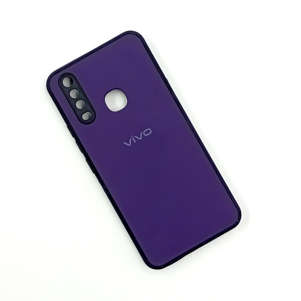 Vivo Y12/Y15/Y17 Logo Silicone back cover with velvet inside protection layer