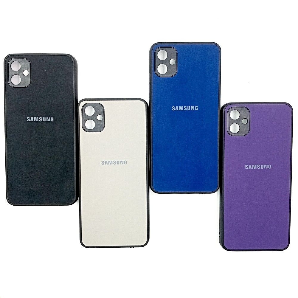 Samsung A04E Logo Silicone back cover with velvet inside protection layer