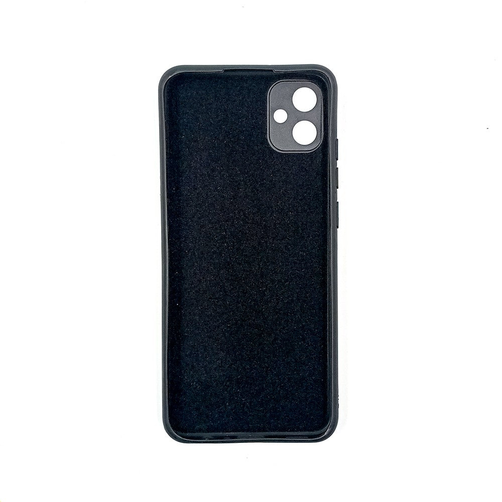 Samsung A04E Logo Silicone back cover with velvet inside protection layer