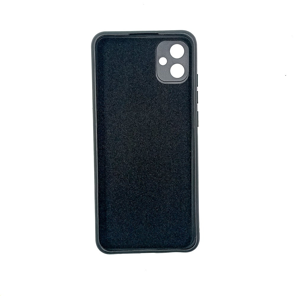Samsung A04E Logo Silicone back cover with velvet inside protection layer