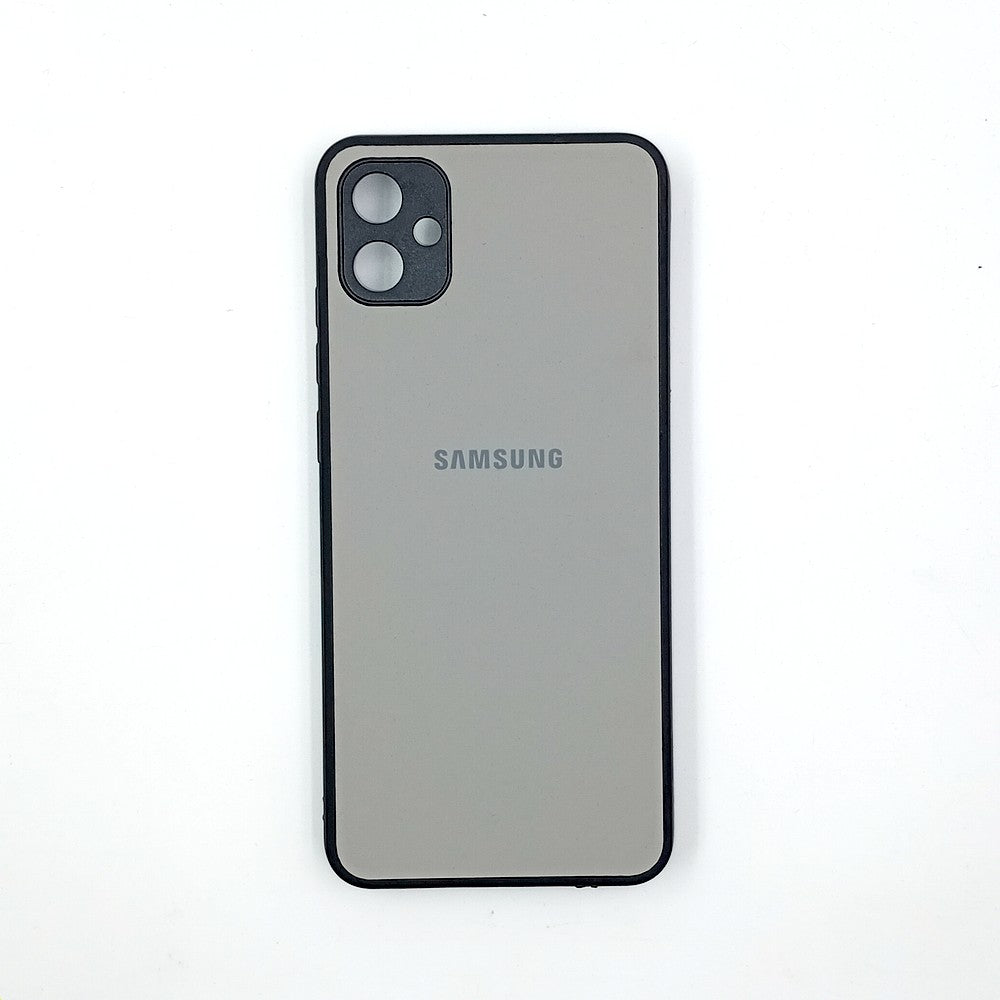 Samsung A04E Logo Silicone back cover with velvet inside protection layer