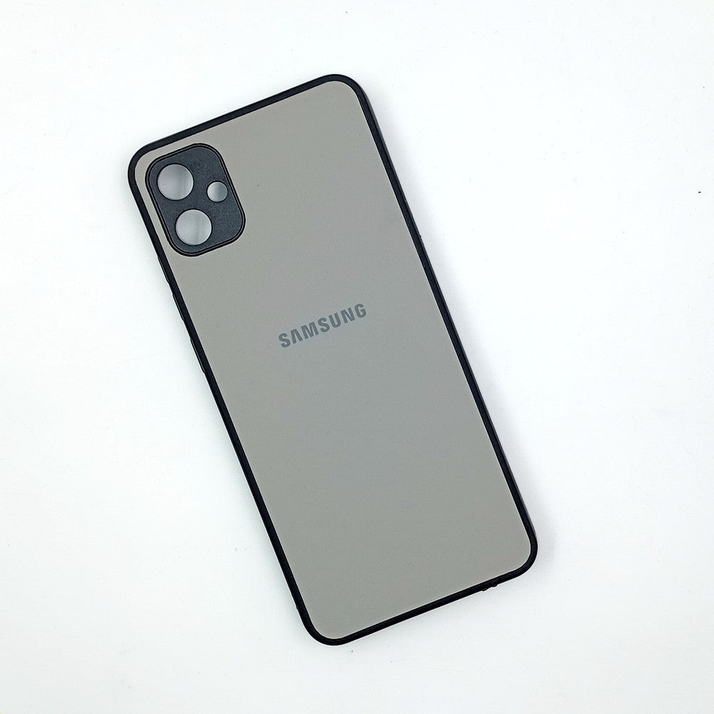 Samsung A04E Logo Silicone back cover with velvet inside protection layer