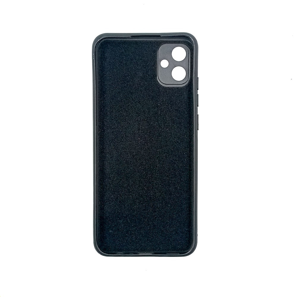 Samsung A04E Logo Silicone back cover with velvet inside protection layer