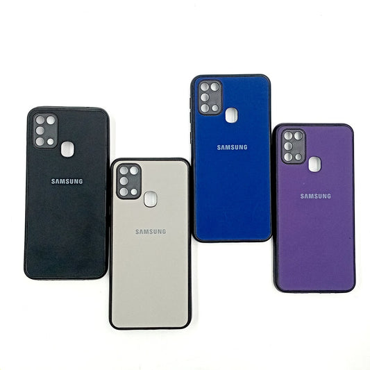Samsung M31 / F41 / M21s Logo Silicone back cover with velvet inside protection layer
